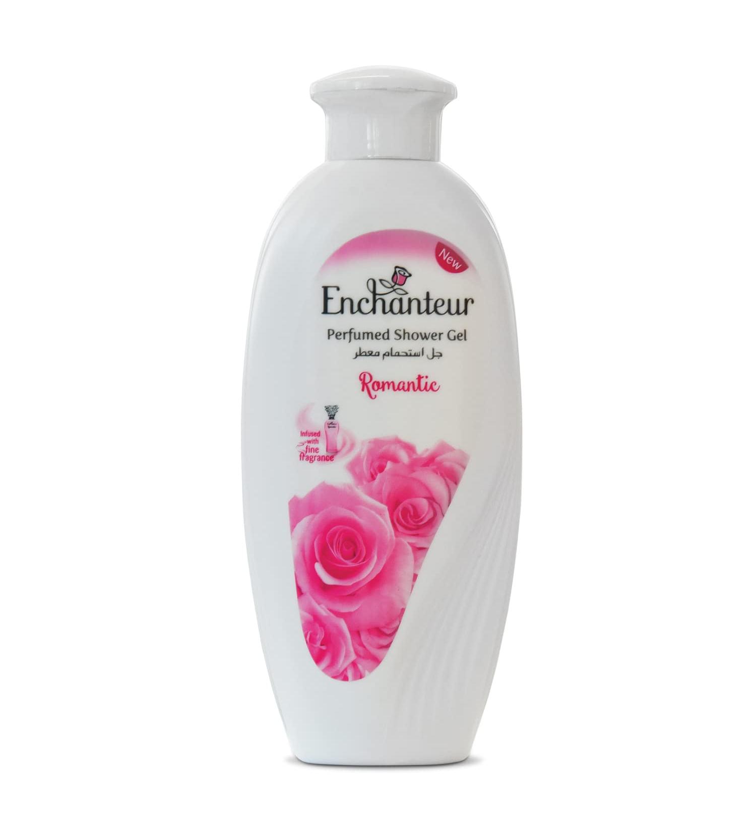 Enchanteur Romantic Perfumed Shower Gel for Women 250g with Roses & Jasmine Extracts - Buy Online on GoSupps.com