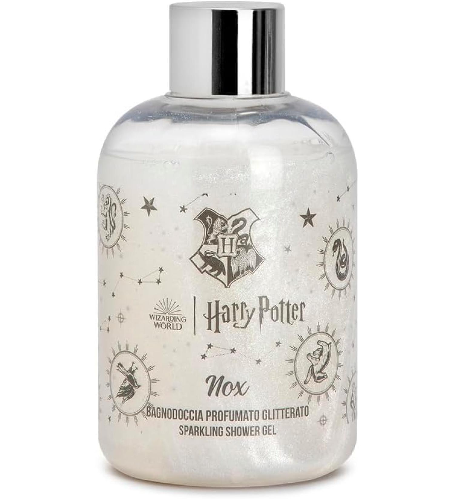 DIAMOND INTERNATIONAL Harry Potter Nox | Glitter Shower Bath 300 ml Caramel and Vanilla Scent Made in Italy