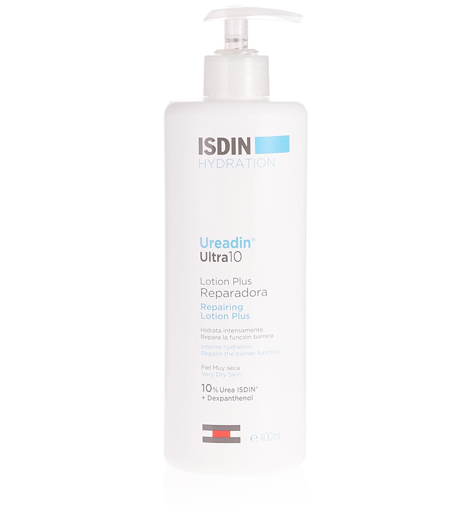 ISDIN Ureadin Ultra10 Repair Lotion Plus 400ml - Nourishing Almond Body Lotion for Dry Skin - International Shipping Available - Buy Online on GoSupps.com
