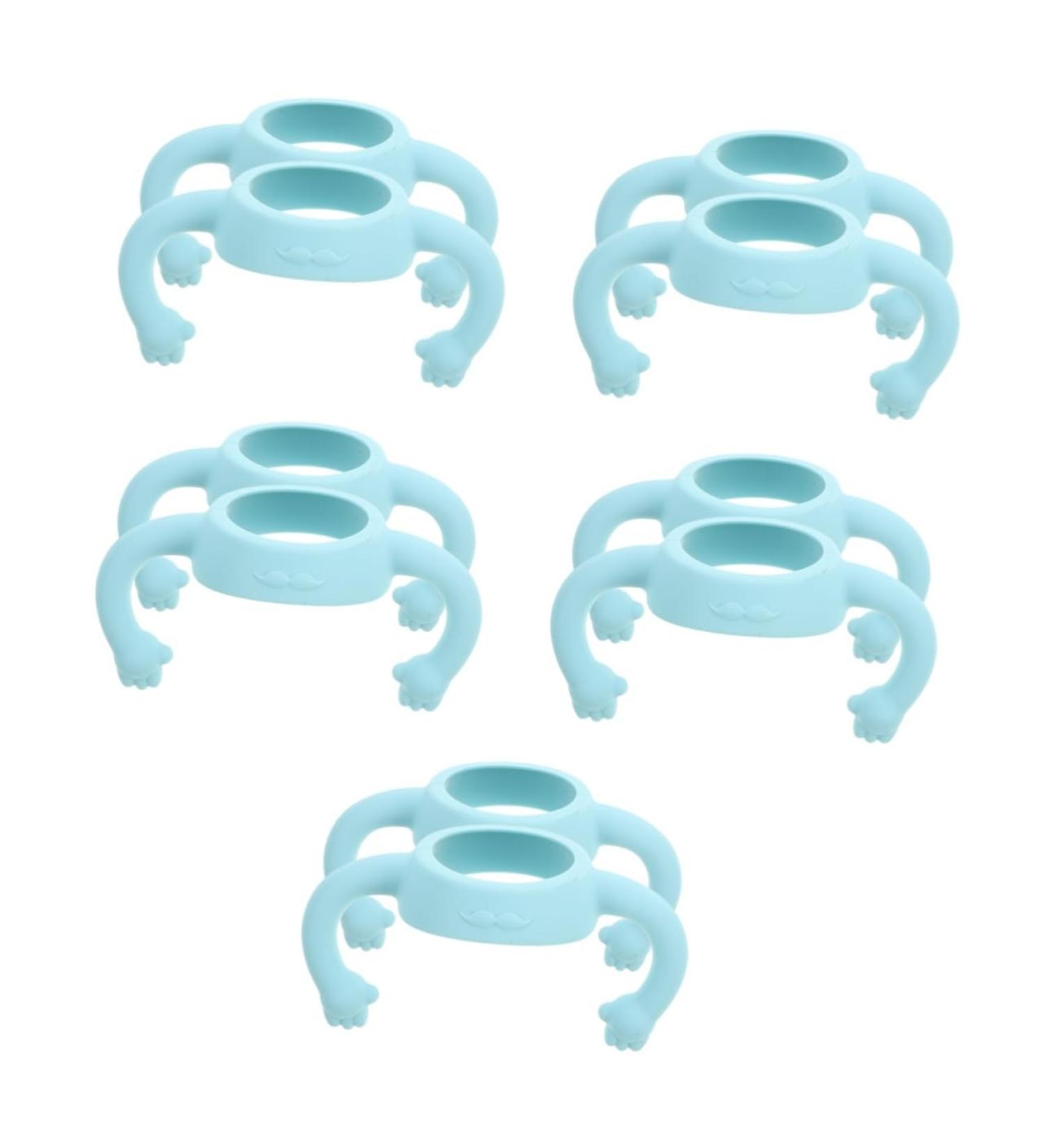 ibasenice 10 Pcs Bottle Handle Handle Bottle Grip Newborn Bottle Grip Silicone Bottle Grip Bottle Accessories Bottle Grip Child Wide Mouth Milk 14.00X5.00X5.00CMx5pcs Sky-bluex5pcs - Buy Online on GoSupps.com