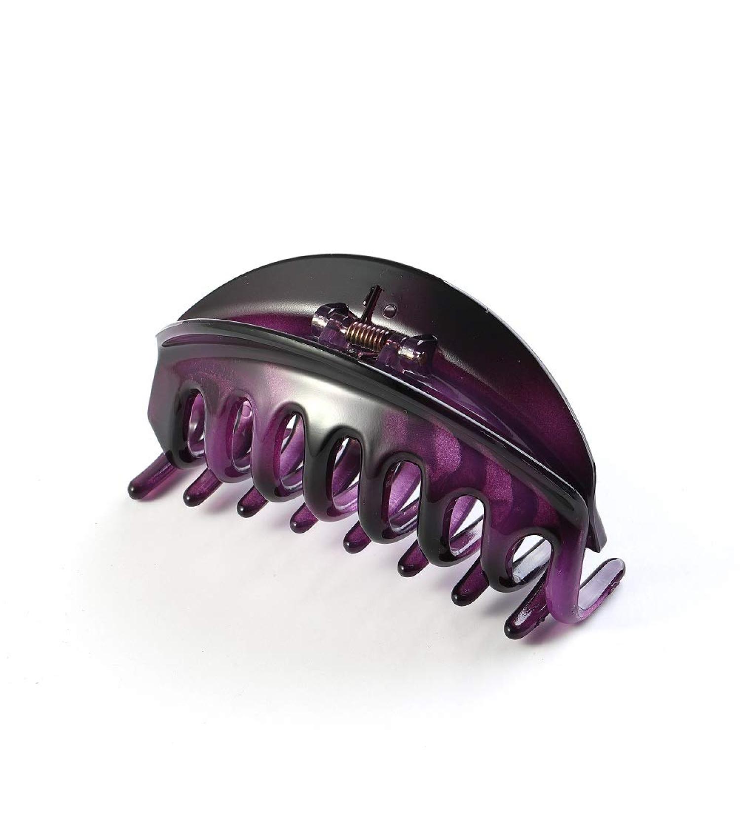 Rosette Hair Premium Chic Styling Hair Claw Clip - Strong Hold Hair Clamp for Women and Girls - Purple - Buy Online on GoSupps.com