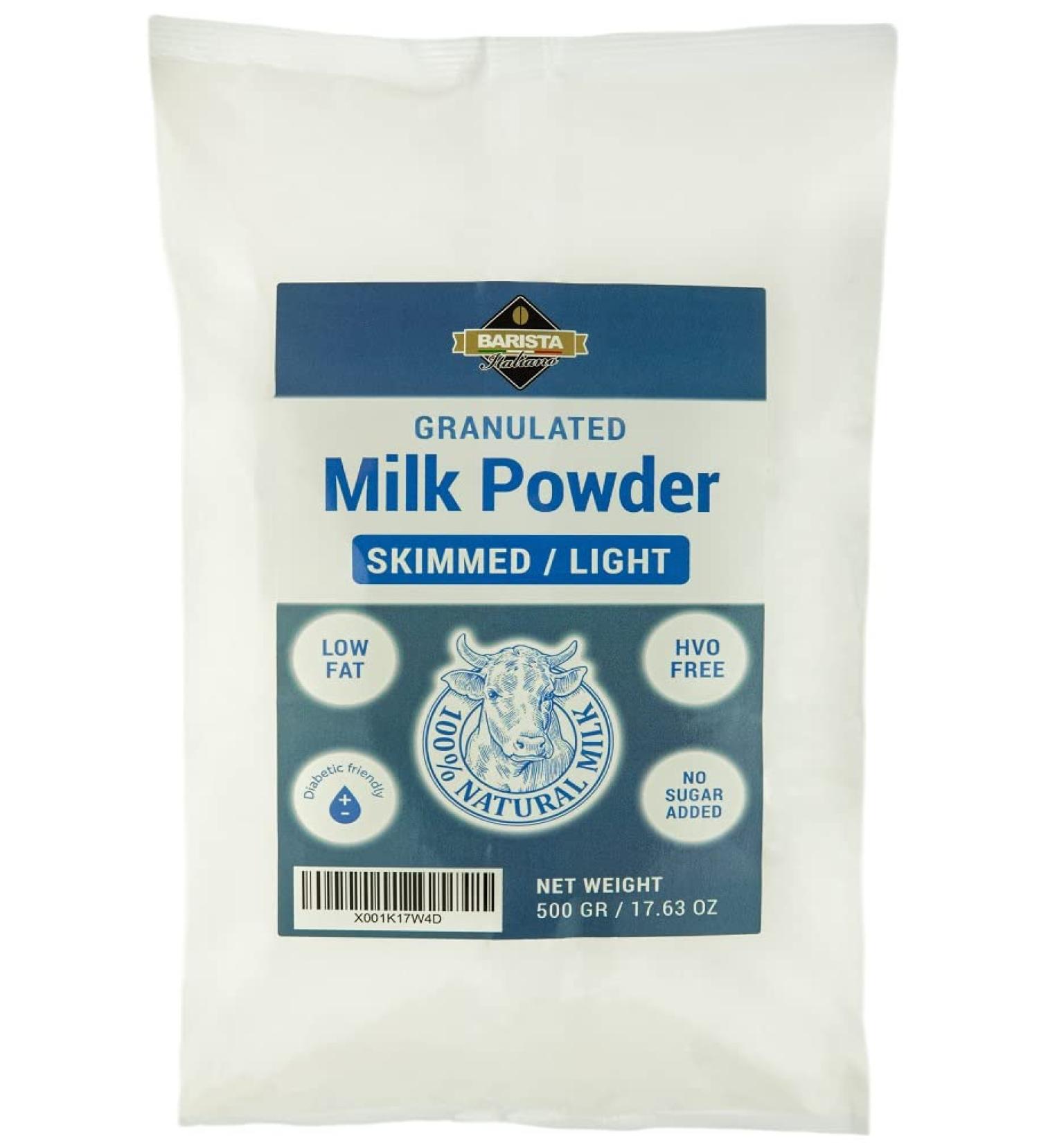 Buy Barista Italiano Skimmed Milk Powder - Low Fat No Added Sugar (500g) | International Shipping Available - Buy Online on GoSupps.com