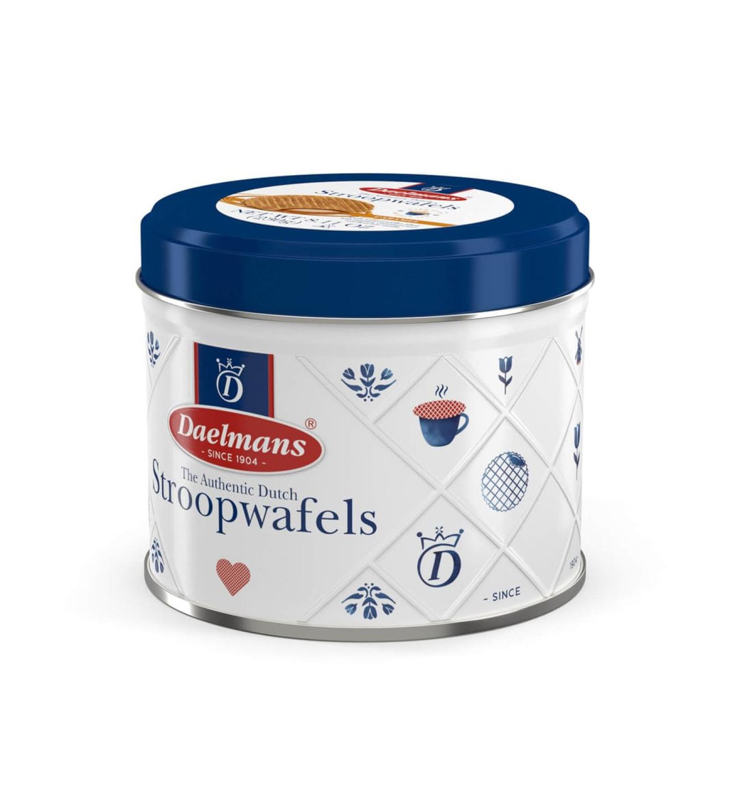 Daelmans Stroopwafels in Tin - 330g - Authentic Dutch Caramel Wafers - Buy Online on GoSupps.com
