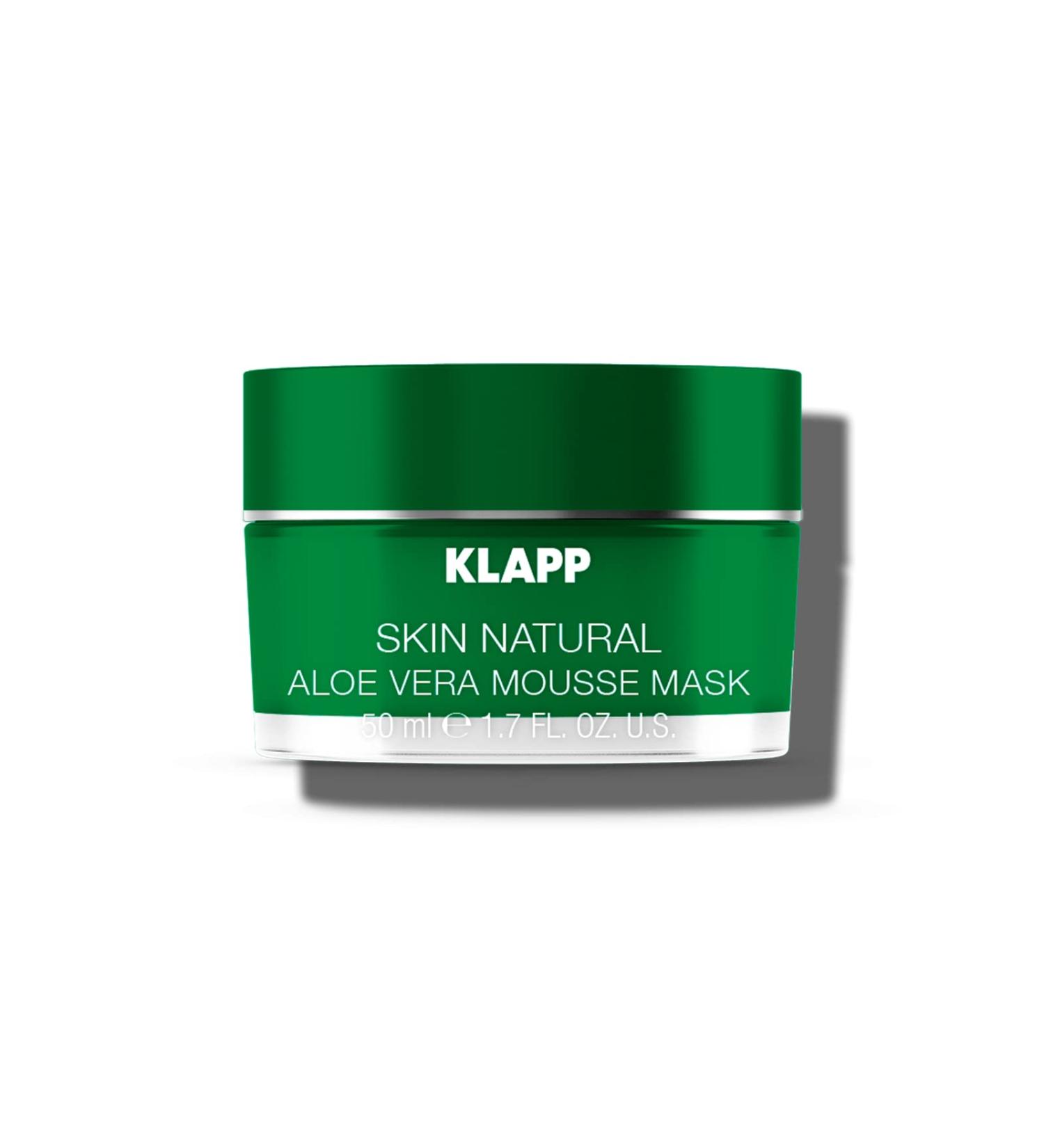 KLAPP Cosmetics - SKIN NATURAL Aloe Vera Mousse Mask (50 ml) | Hydrating & Soothing Face Mask for All Skin Types - Buy Internationally - Buy Online on GoSupps.com