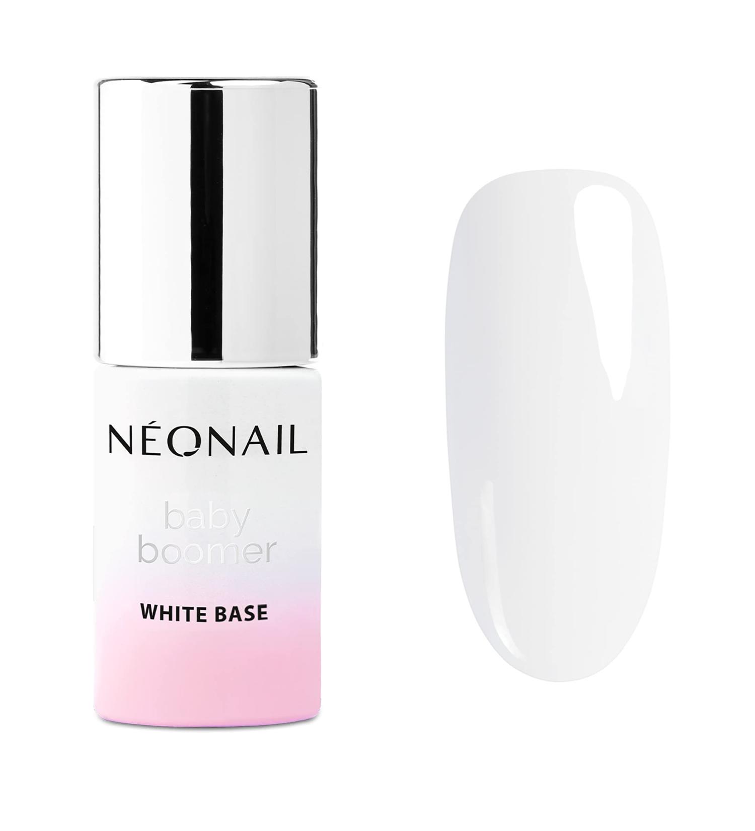 Neonail UV Nail Polish Base Coat Gel - Baby Boomer White 7.2ml | Perfect for Gel Nails & Nail Art - Buy Online on GoSupps.com