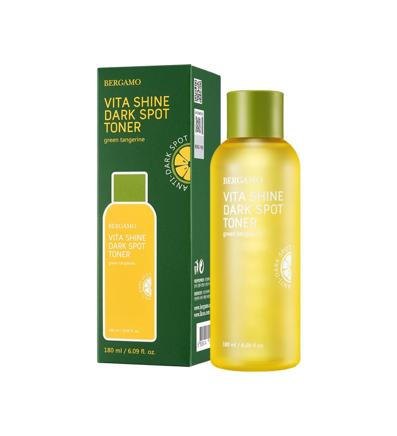 BERGAMO Green Tangerine Vita Shine Toner for Soothing Hydrating Face Moisturizer Korean Skin Care 6.09 fl.oz 180ml - Buy Online on GoSupps.com