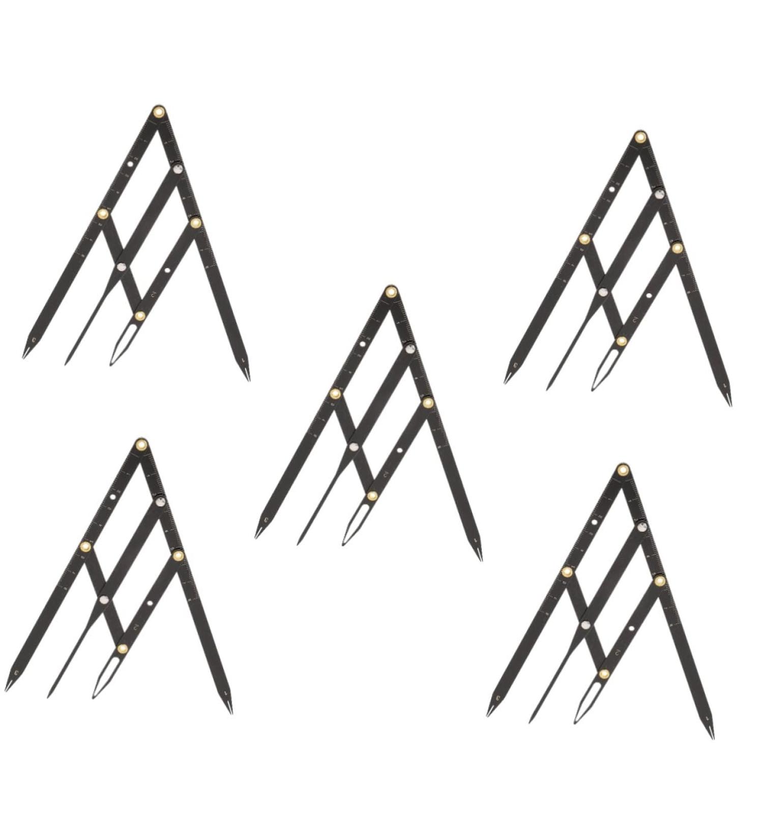 Angoily 5 pcs Tool Gadgets Eyebrow Ratio Stencils Metal Sliding Mean Positioning Stainless Makeup Measure 25x5x0.6cmx5pcs Blackx5pcs - Buy Online on GoSupps.com