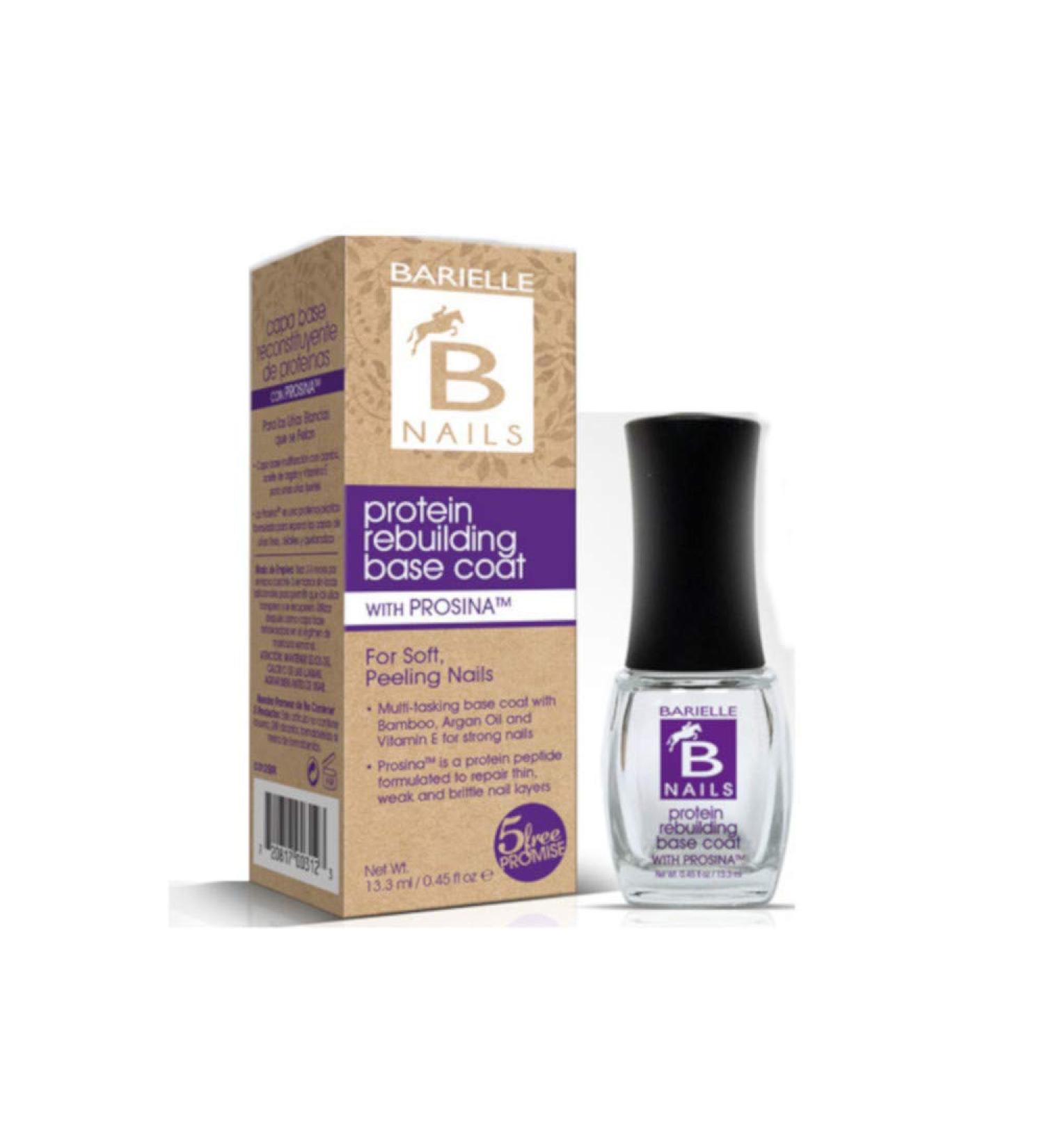 Barielle Protein Rebuilding Base Coat with Prosina - Strengthen and Nourish Your Nails - Buy Online on GoSupps.com