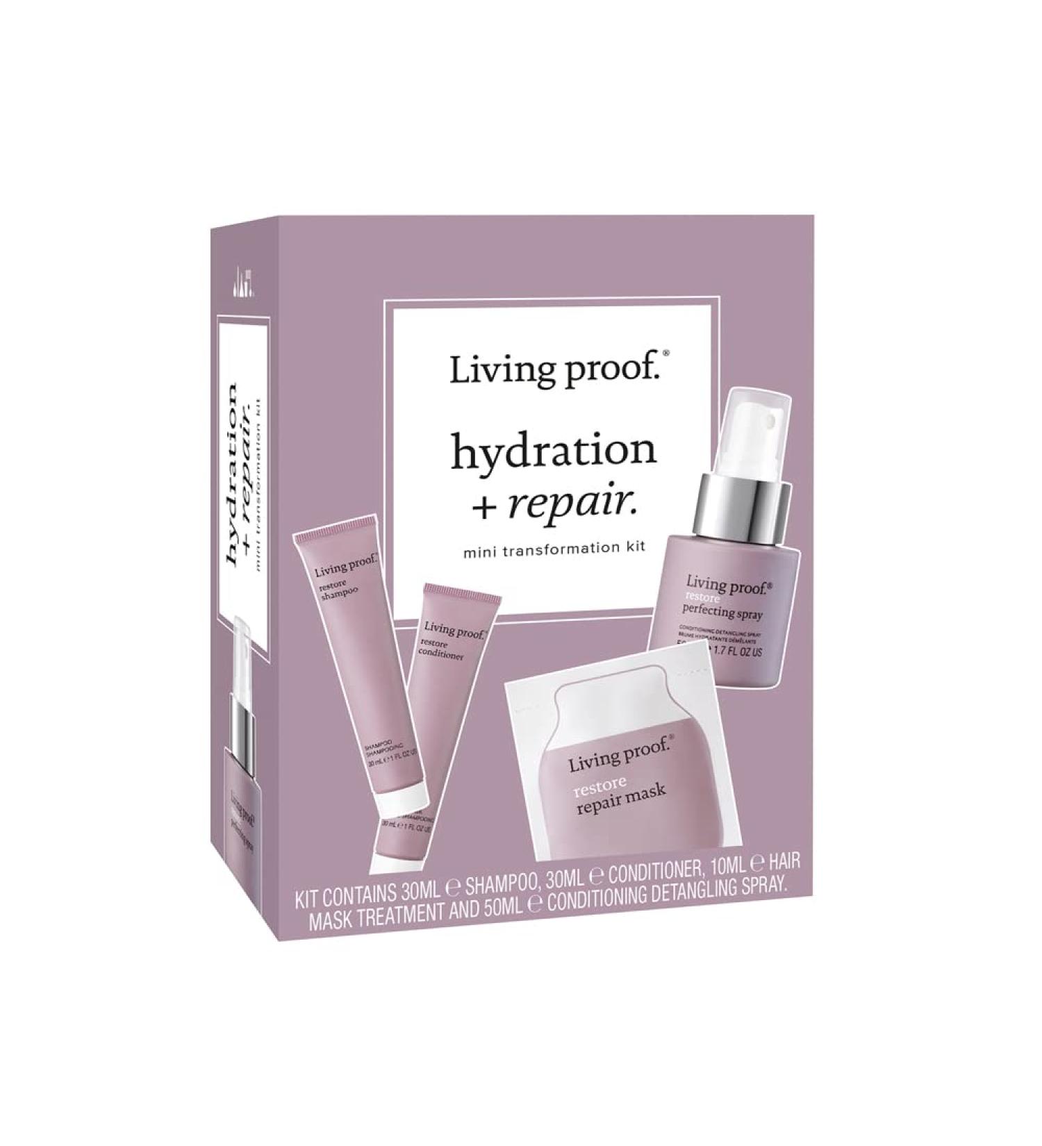 Living Proof Mini Transformation Kit: Prestige Haircare Travel Bundle for Hydration and Repair - Buy Online on GoSupps.com