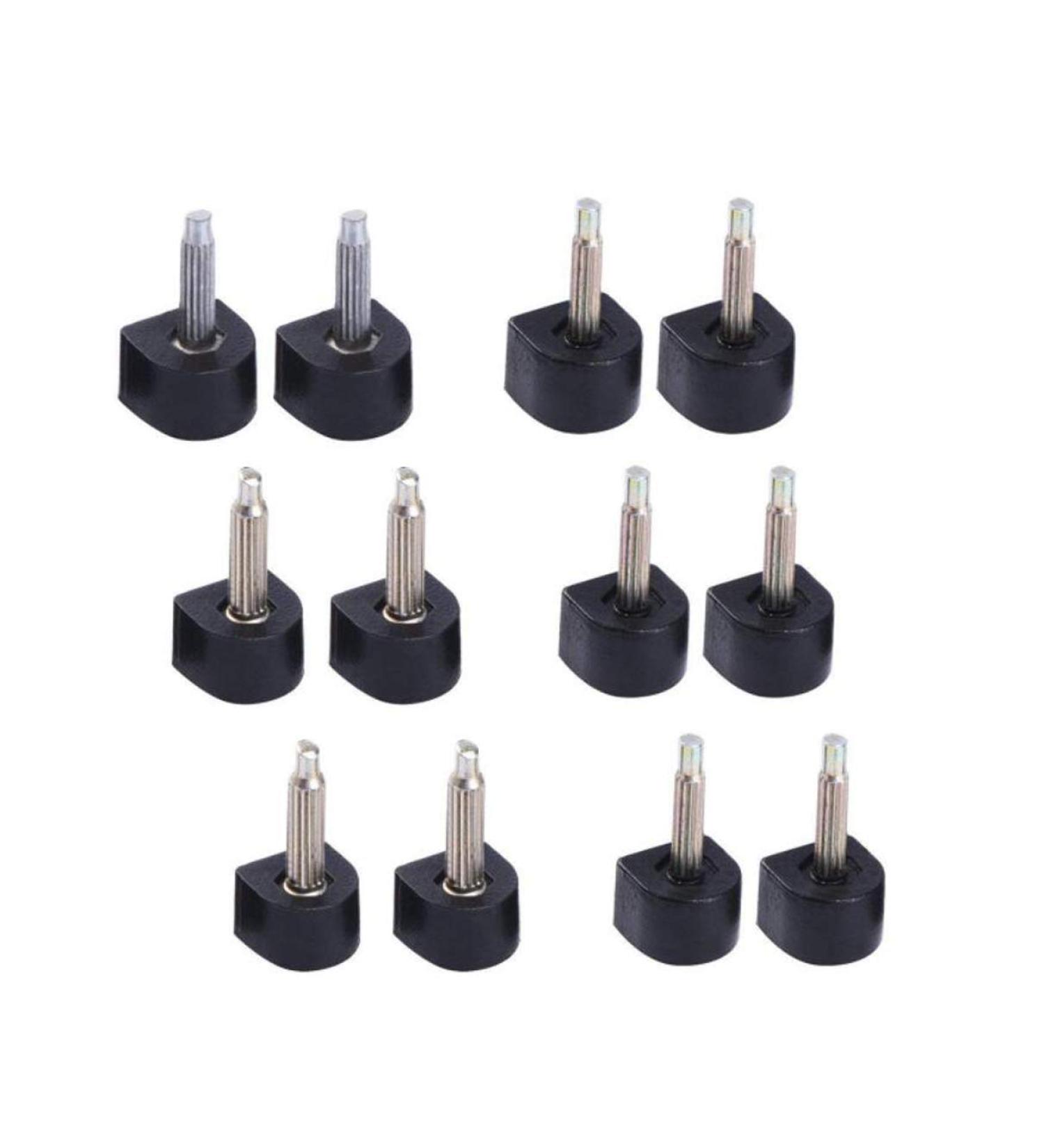 Durable Heel Tips Replacement Set - 6 Pairs High Heel Caps Protectors - U-shape Black - Thick Pins 3mm 10mm - Shoe Repair Kit - Buy Online on GoSupps.com