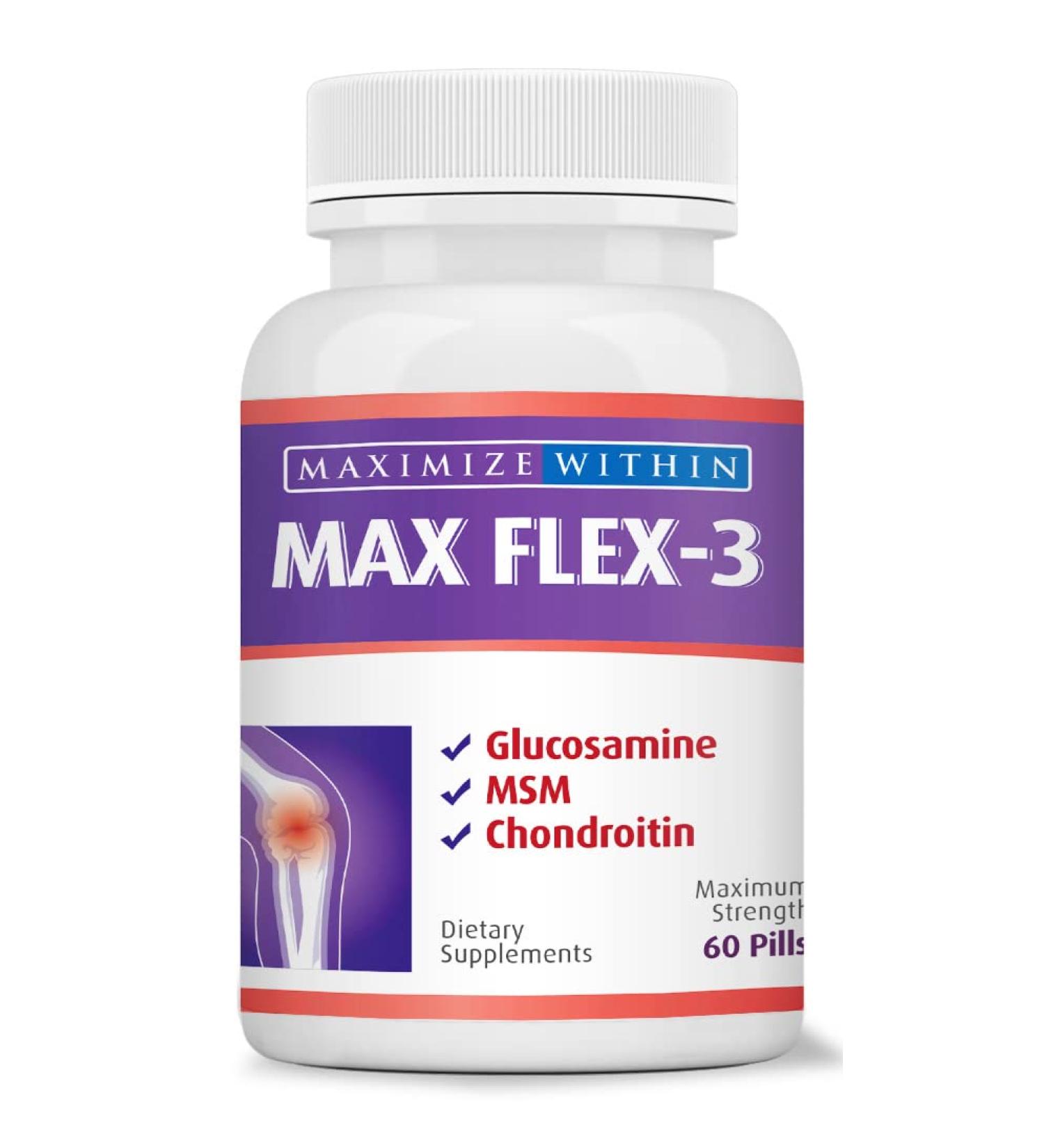 Max Flex-3 Pain Relief Formula with Green Lipped Mussel | 60 ct - Buy Online on GoSupps.com