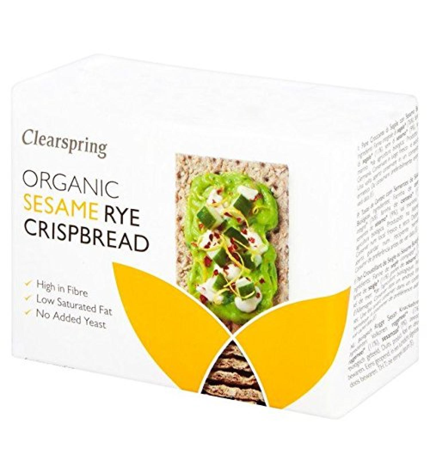 Clearspring Organic Rye Crispbread Sesame 200g