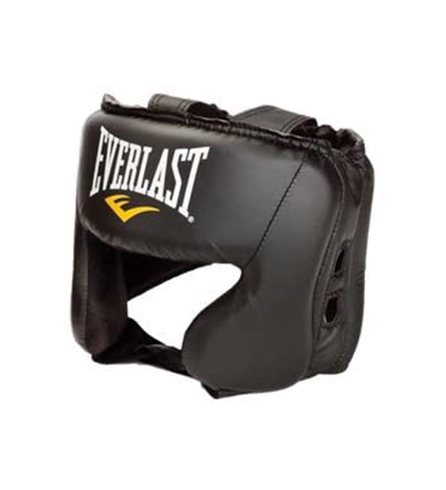 Everlast Everfresh Head Gear Black - Ultimate Protection for Boxing and MMA - Buy Online on GoSupps.com