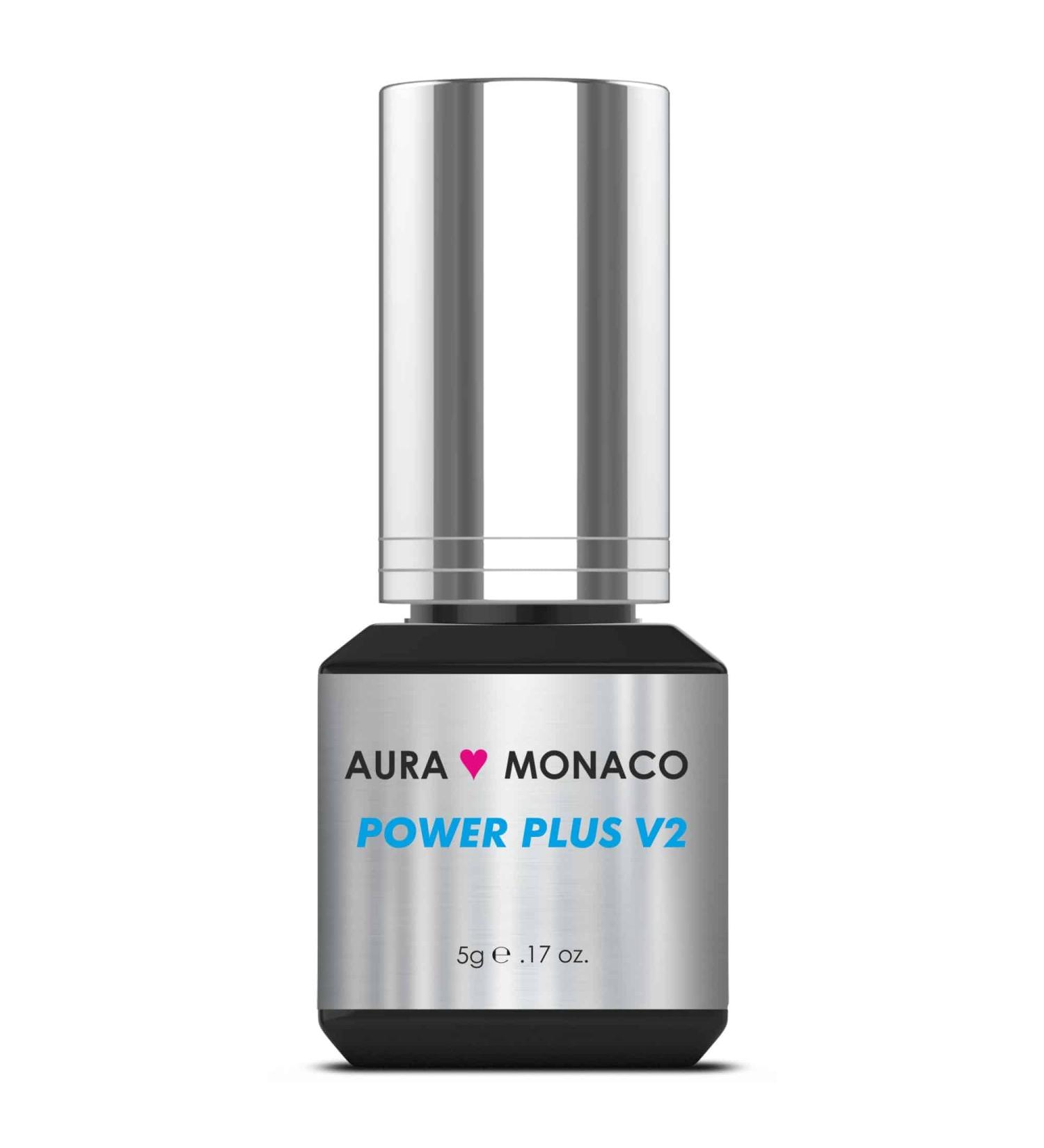 Aura Monaco Eyelash Glue Power Plus 5g | Allergy-Friendly Sensitive Lash Adhesive for False Lashes & Extensions | Ultra Strong & Quick Drying - Buy Online on GoSupps.com
