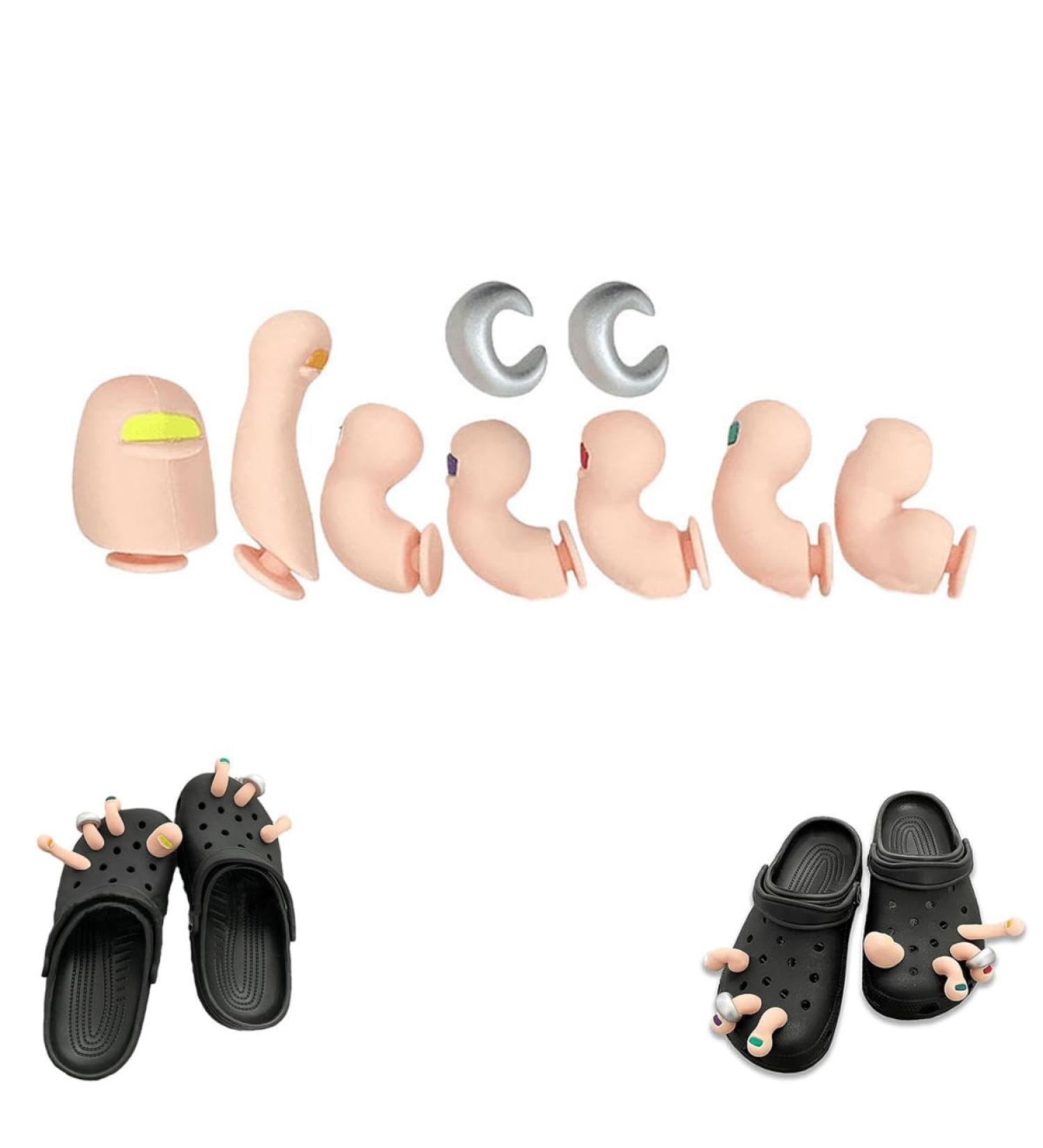 Shop Gamira Funny Toe Shoe Charm Set - Cute Chicken Clog Sandal Decorations for Men & Women | Perfect Party Gifts - Buy Online on GoSupps.com