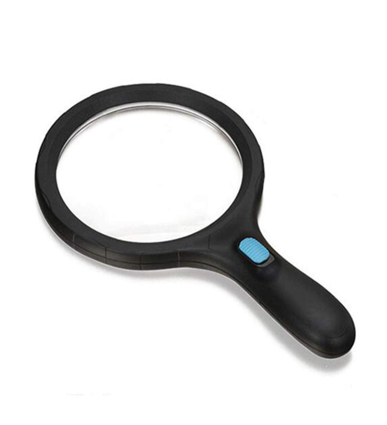 Magnifying Glass Led Magnifier 1.8X 5X Illuminated Magnifier Handheld with 12 Led Lights Reading Magnifying Glass Double Glass Lens for Seniors Read Coins Stamps Map  - Buy Online on GoSupps.com