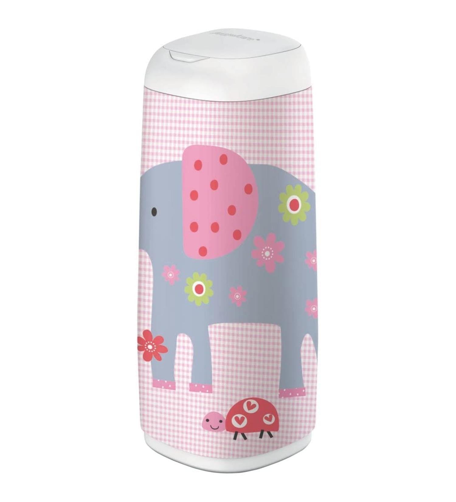 Angelcare cover for Dress-Up XL diaper pail 66 cm high Elephant Family | 2382