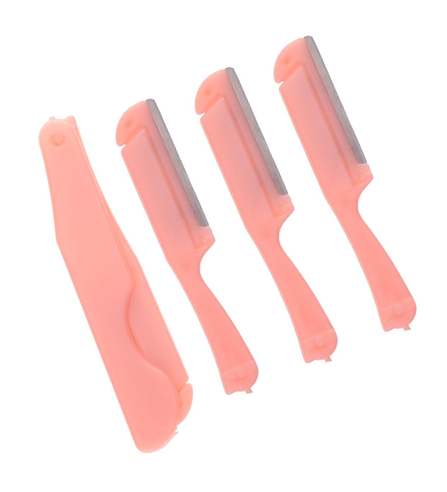 5 Sets Foldable Eyebrow Razor & Facial Hair Trimming Kit - Miss Beauty Tools | Perfect for Makeup Grooming & Shaping - Buy Online on GoSupps.com