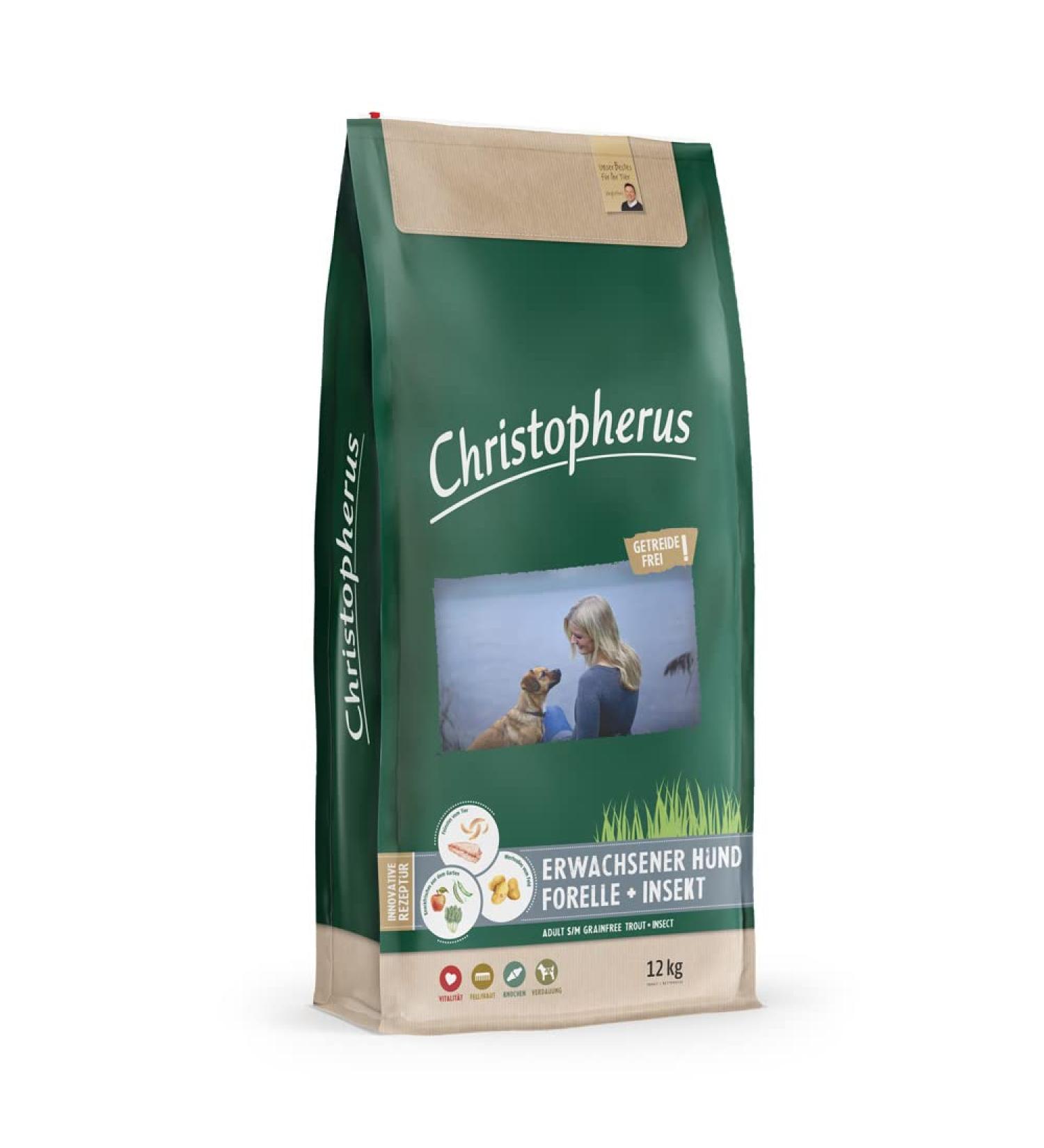 Christopherus Getreidefrei Forelle & Insekt 12kg