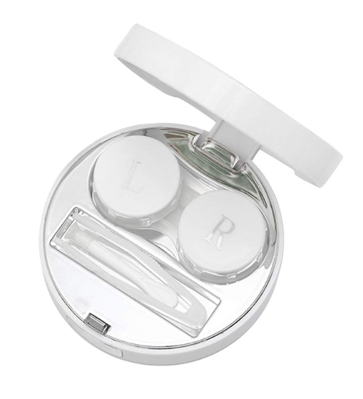 Exceart Gold Contact Lens Container & Travel Case with Mirror Tweezers & Lens Pen - Perfect for International Shipping - Buy Online on GoSupps.com