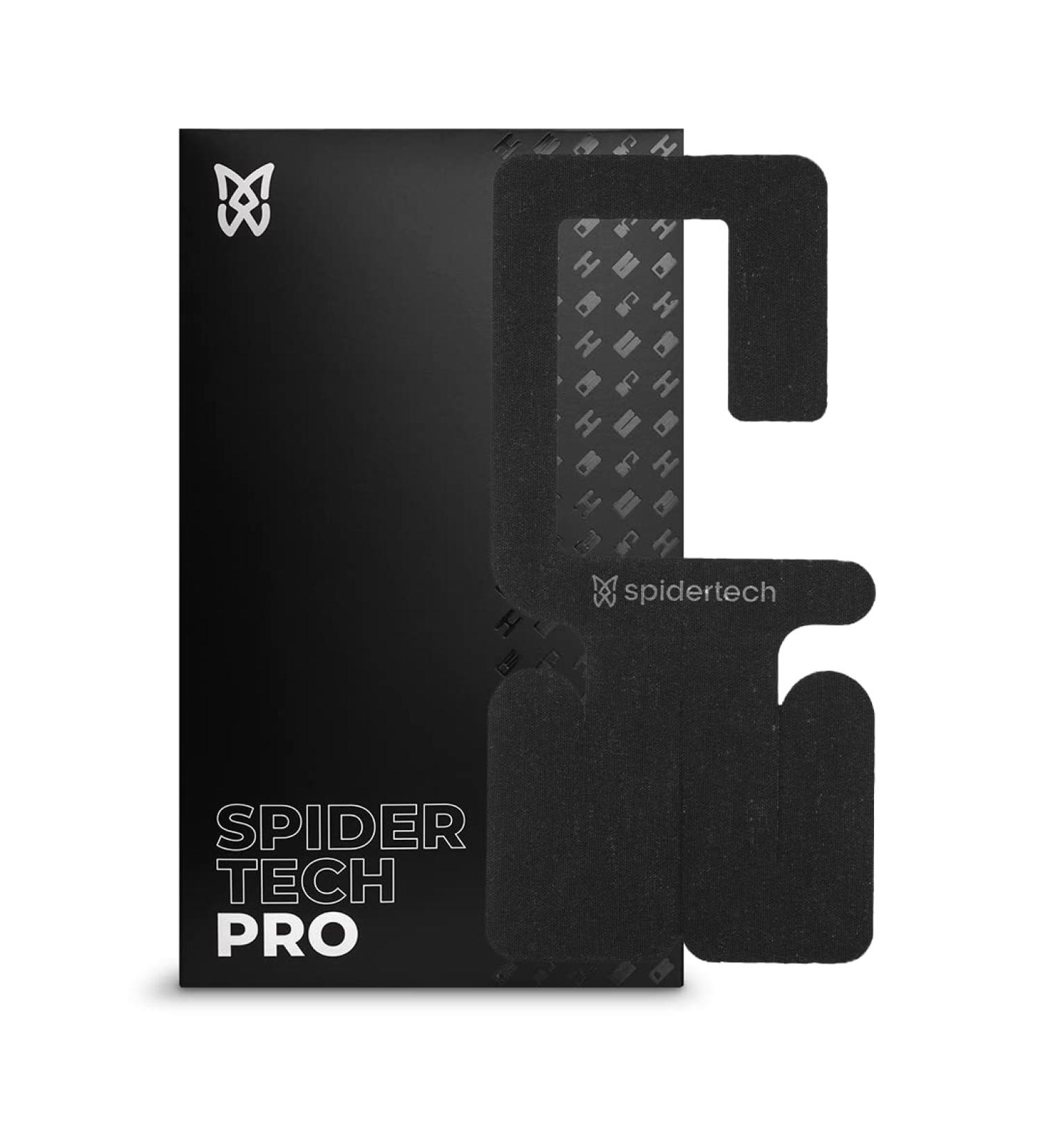 Spidertech Pre-Cut Cotton Kinesiology Tape for Left Shoulder Support - Pain Relief for Athletes & Sports Professionals (Black 4 Pack) | International Shipping - Buy Online on GoSupps.com