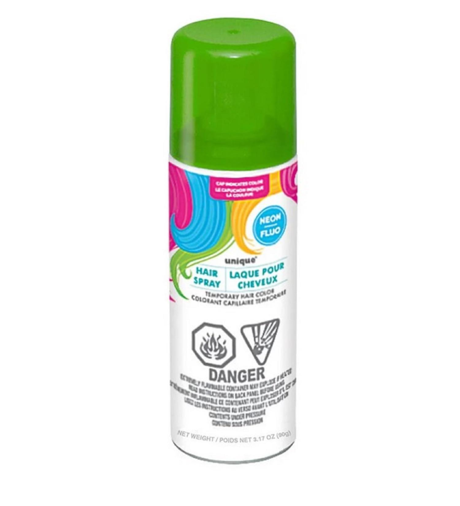 Green Neon Hair Spray - Perfect for Your Bold Standout Look & Special Events - 3.17 fl oz (1 Pc) Green 4.5 Fl Oz (Pack of 1) - Buy Online on GoSupps.com
