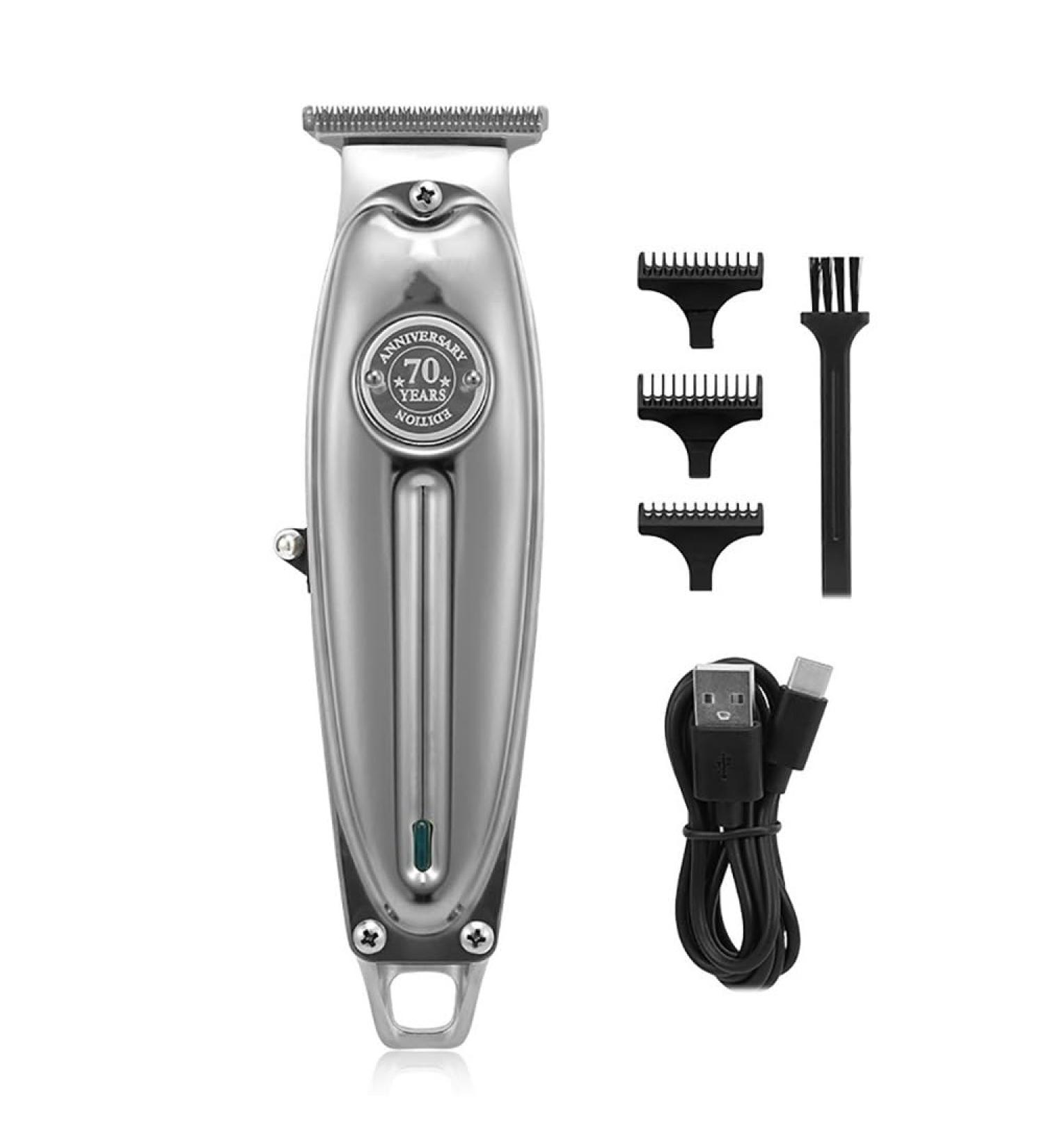 Hair Clippers Hair Cutting Tool Full Metal Professional Hair Clipper For Men Beard Trimmer Hair Trimmer Hair Clipper (Color : Silver) - Buy Online on GoSupps.com