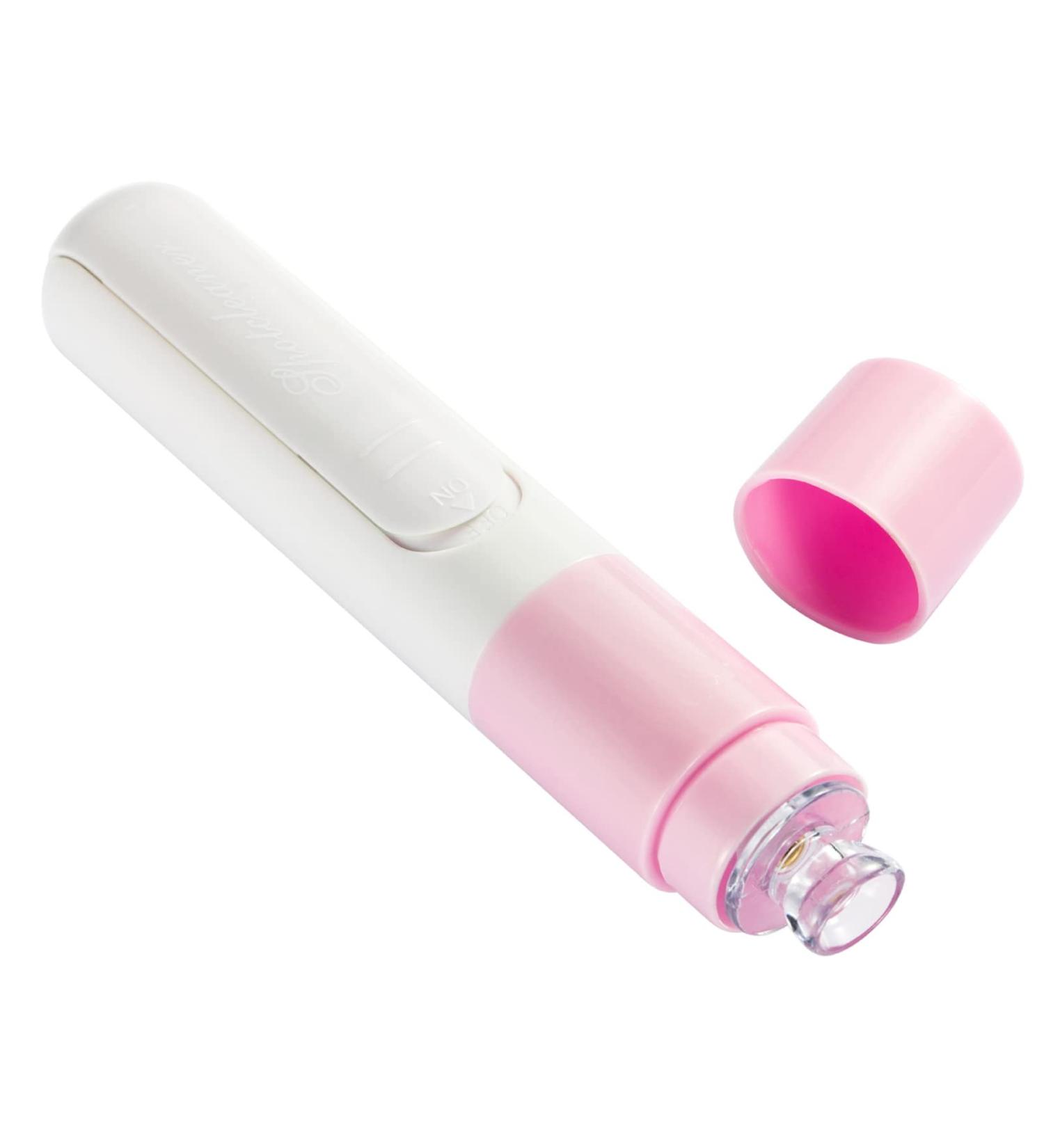 shlutesoy Electric Face Cleaner Easy To Operate Pore Cleaning 4 Colors Blackhead Remover Face Dirt Pore Cleaner compatible with Women Pink