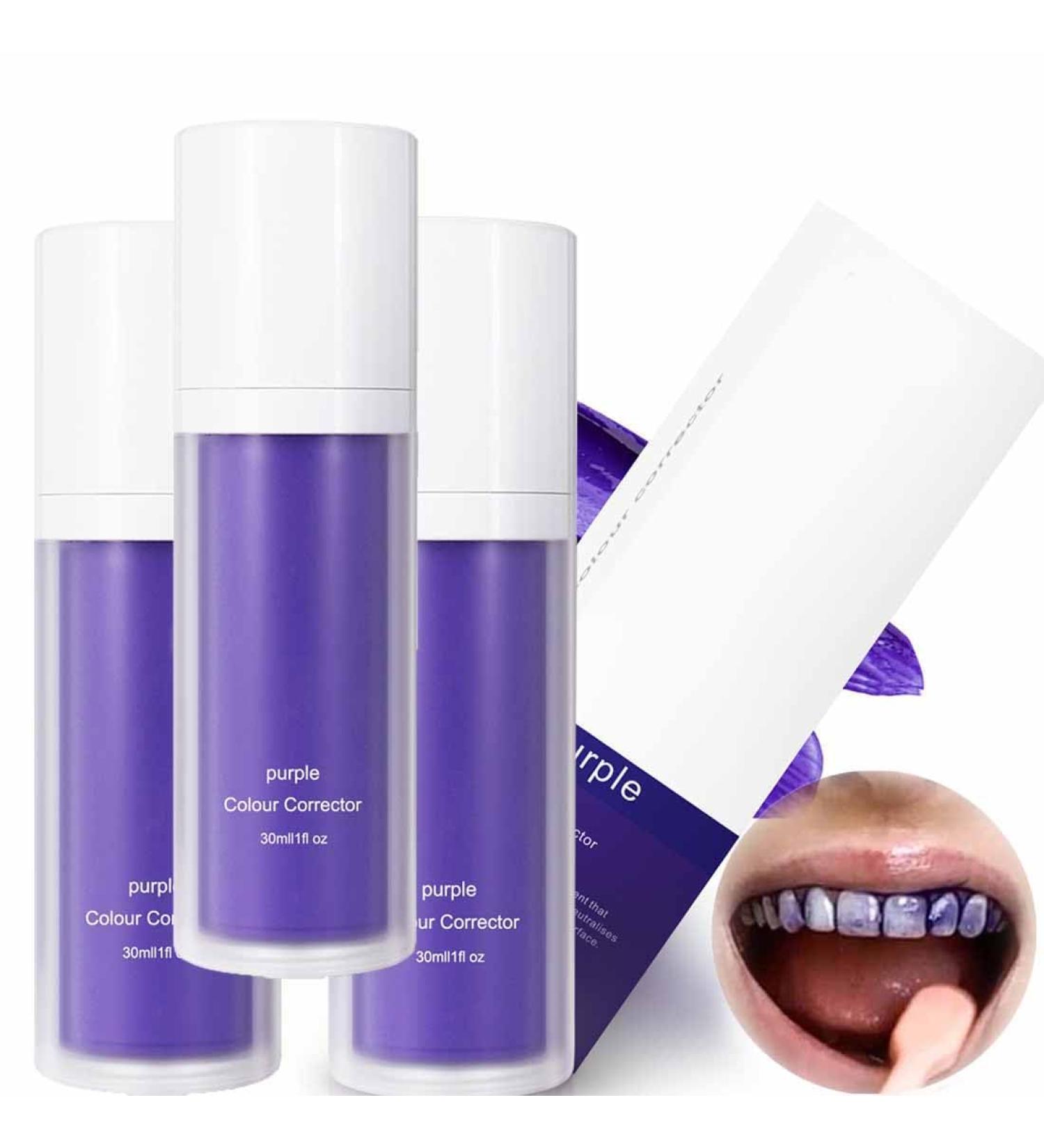 Ultimate Mint Toothpaste for Whitening - Purple Stain Removing Formula | Color Corrector Serum for Bright Teeth - Buy Online on GoSupps.com