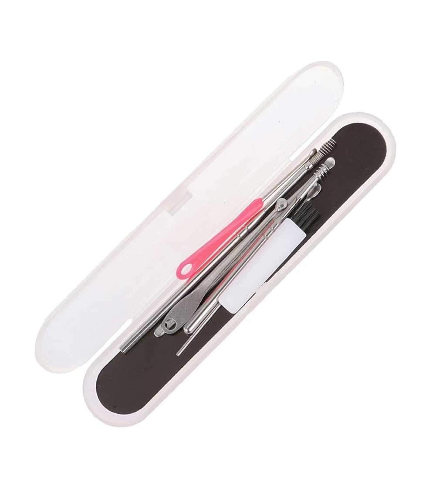 SEASD 7Pcs/Set Stainless Steel Ear Wax Removal Kit - Earpick Wax Remover Curette for Ear Cleaning - Buy Online on GoSupps.com