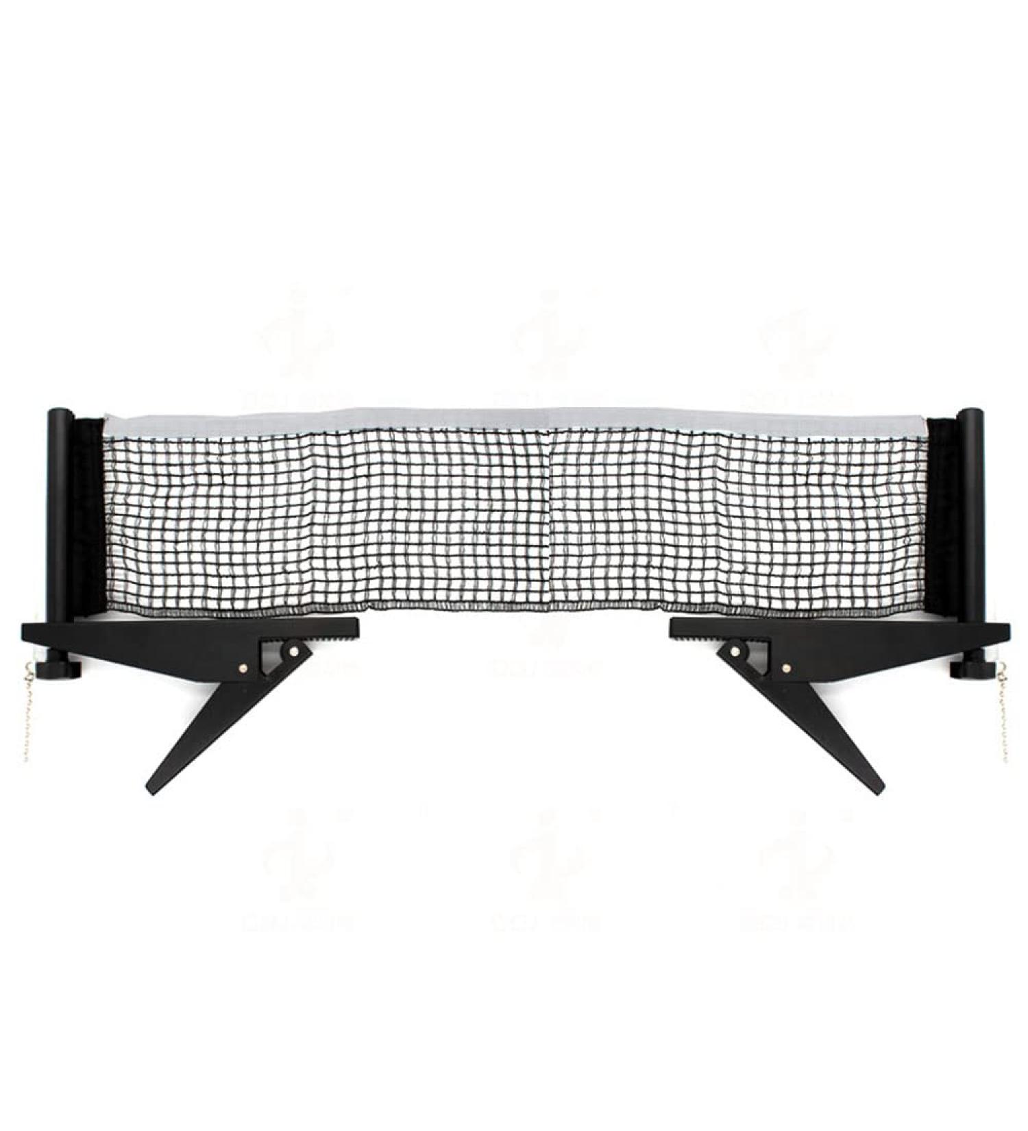 DDJSport Portable Table Tennis Net Clip Set - Fits 1 Inch Max Table Thickness, Easy Setup with Clamps and Post (Black) - Buy Online on GoSupps.com