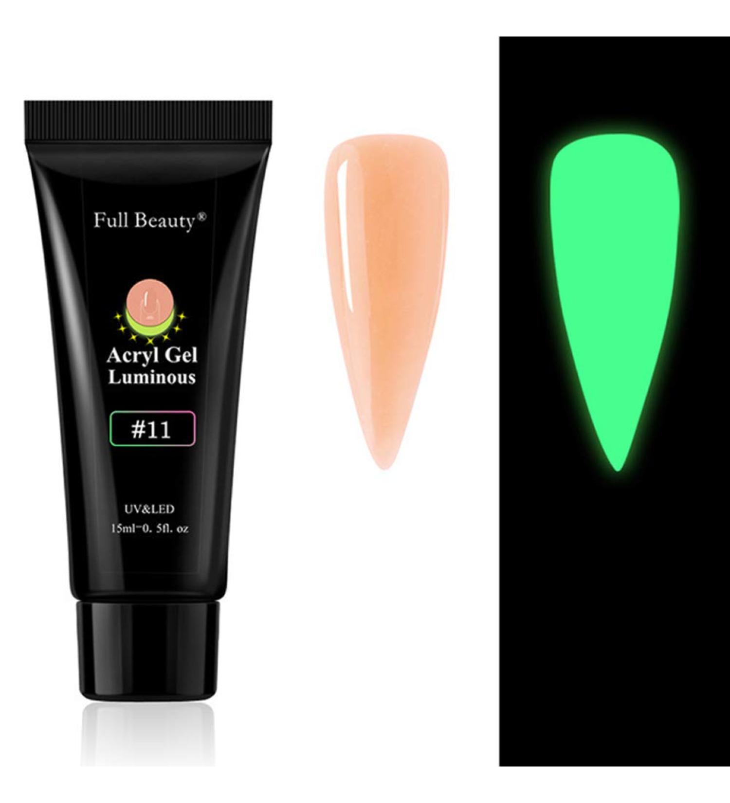 Poly Nail Gel 15ml - Bright Luminous Gel for Nail Extensions | UV Gel for DIY Nail Art & Salons - Anself Color J11 - Buy Online on GoSupps.com