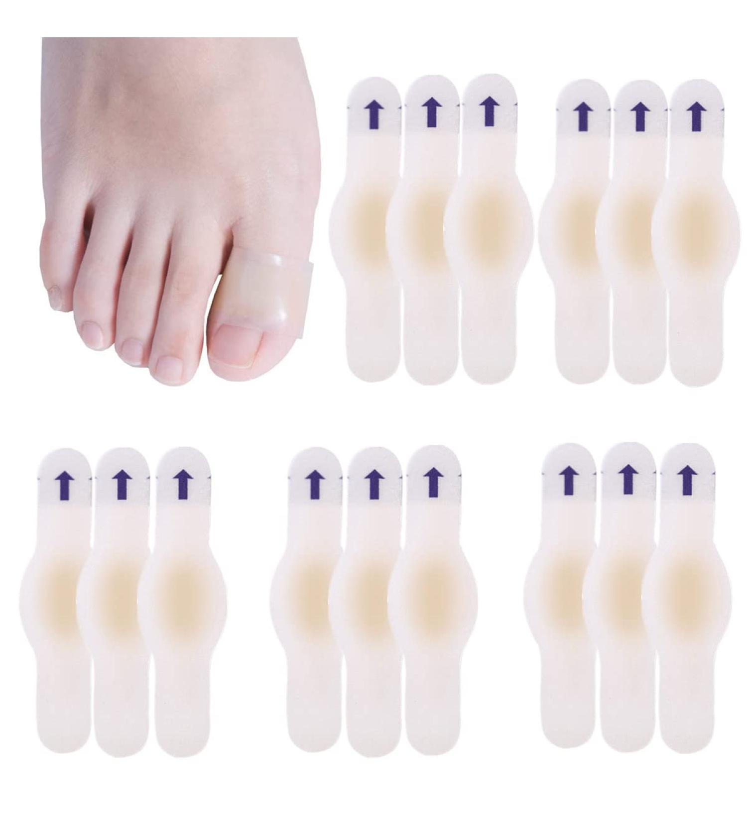 15Pcs Hydrocolloid Blister Plasters - Invisible Gel Cushion for Heel, Foot, Toe - Skin Guard - Rectangle Styles - Buy Online on GoSupps.com