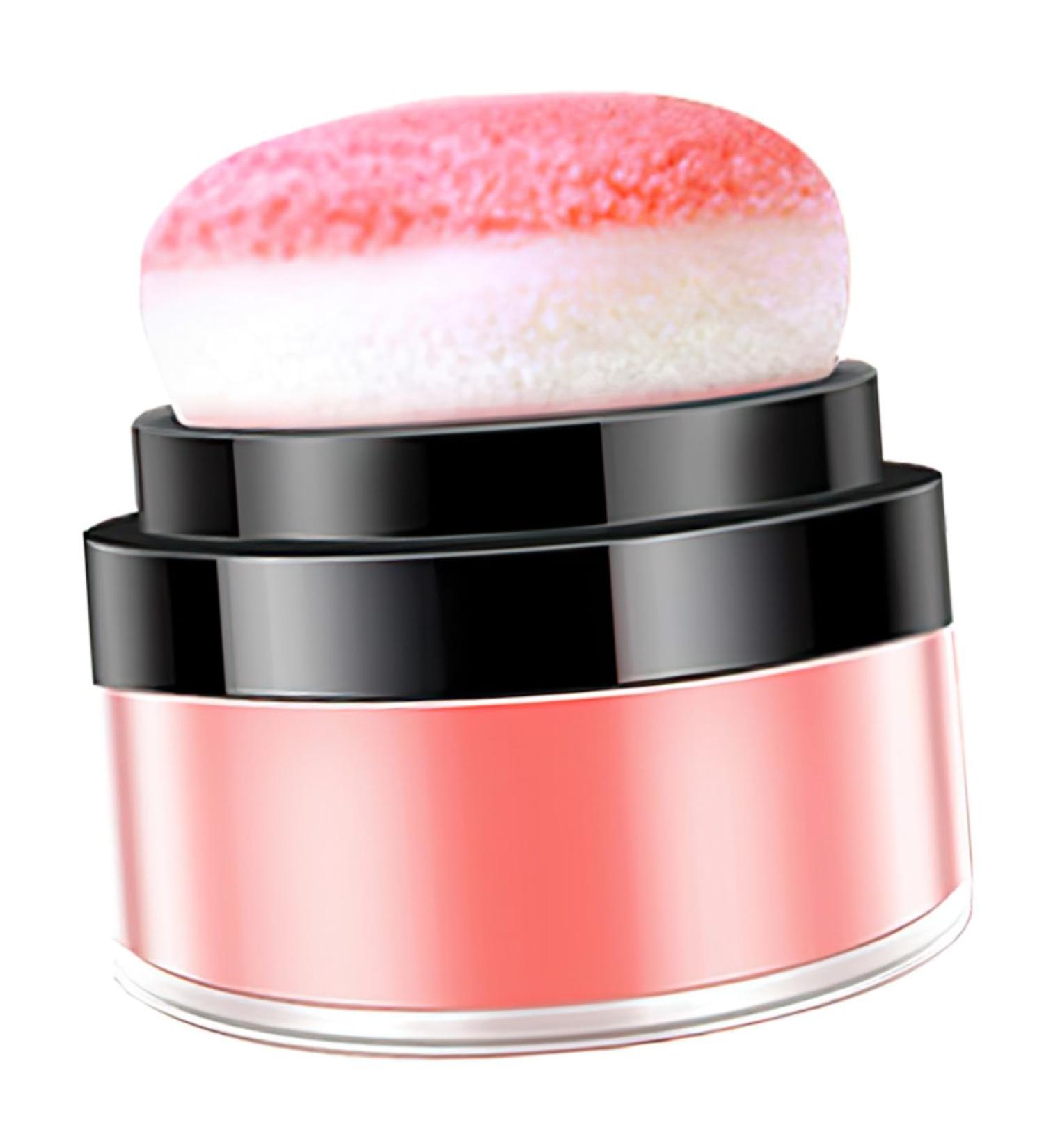 Didiseaon Oil Control Cushion Blush Foundation Loose Powder Blush for Black Women Natural Blush Loose Powder Blush with Puff Mineral Makeup Powder Blush for Cheeks Makeup Cushion - Buy Online on GoSupps.com