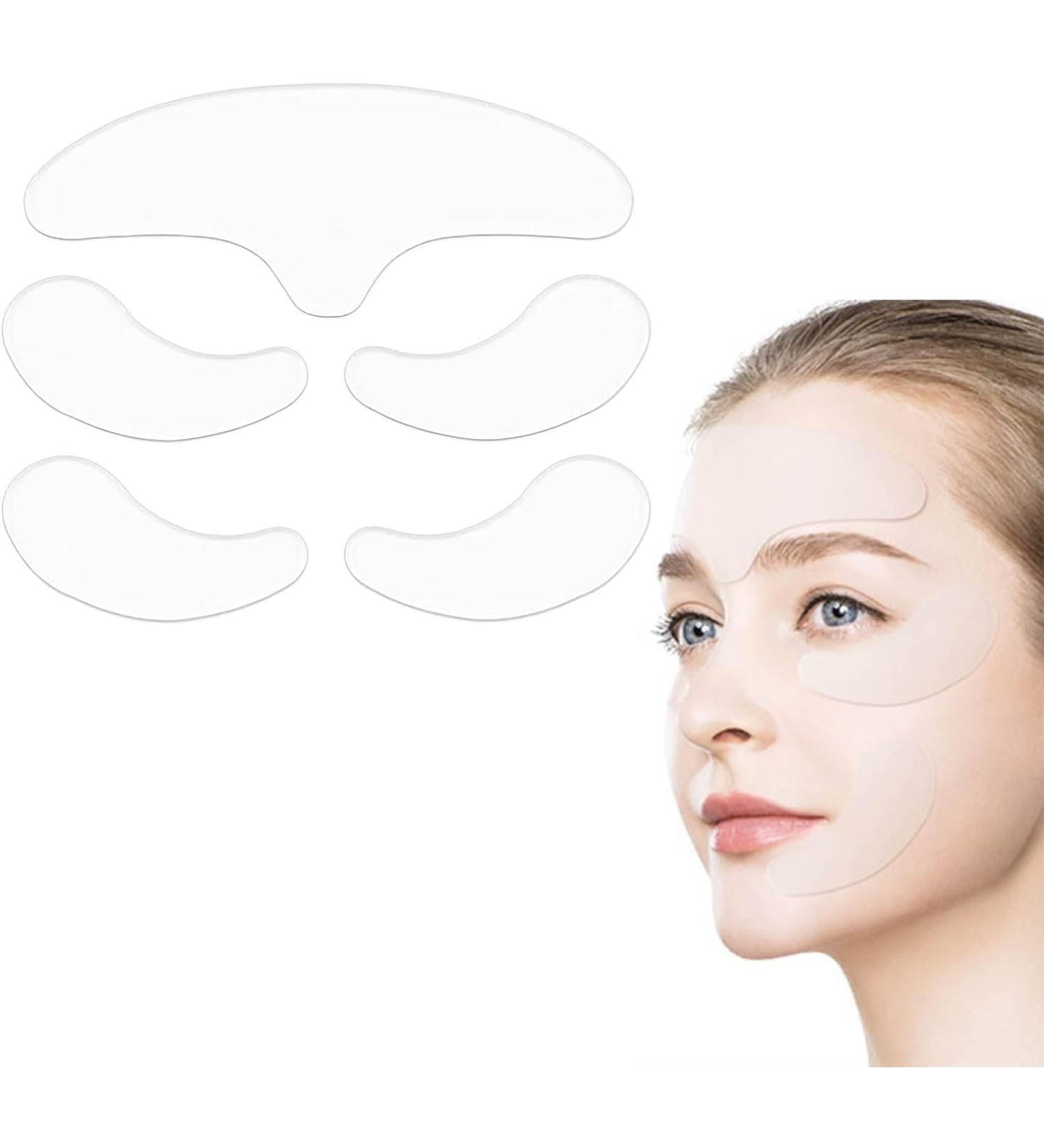 Buy Reusable Silicone Patches for Under Eye Face & Forehead Wrinkles - 5-in-1 Smooth Wrinkle Patch for Youthful Skin - Buy Online on GoSupps.com