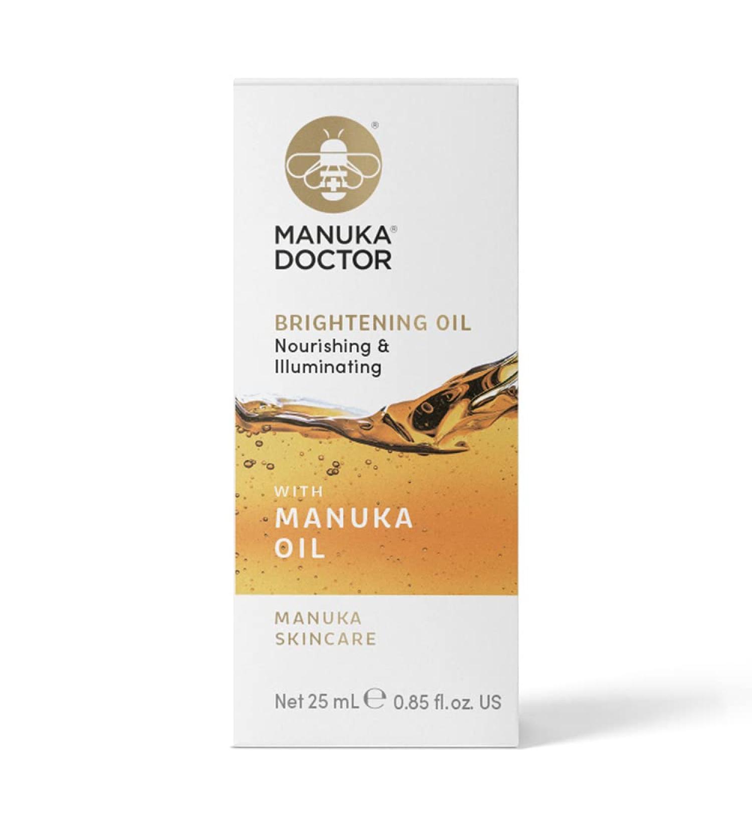 Manuka Doctor Brightening Oil - Nourishing Face Oil with Vitamin E Rose Hip & Avocado for Glowing Skin | Age Spot Treatment - 0.85 Fl Oz - Buy Online on GoSupps.com