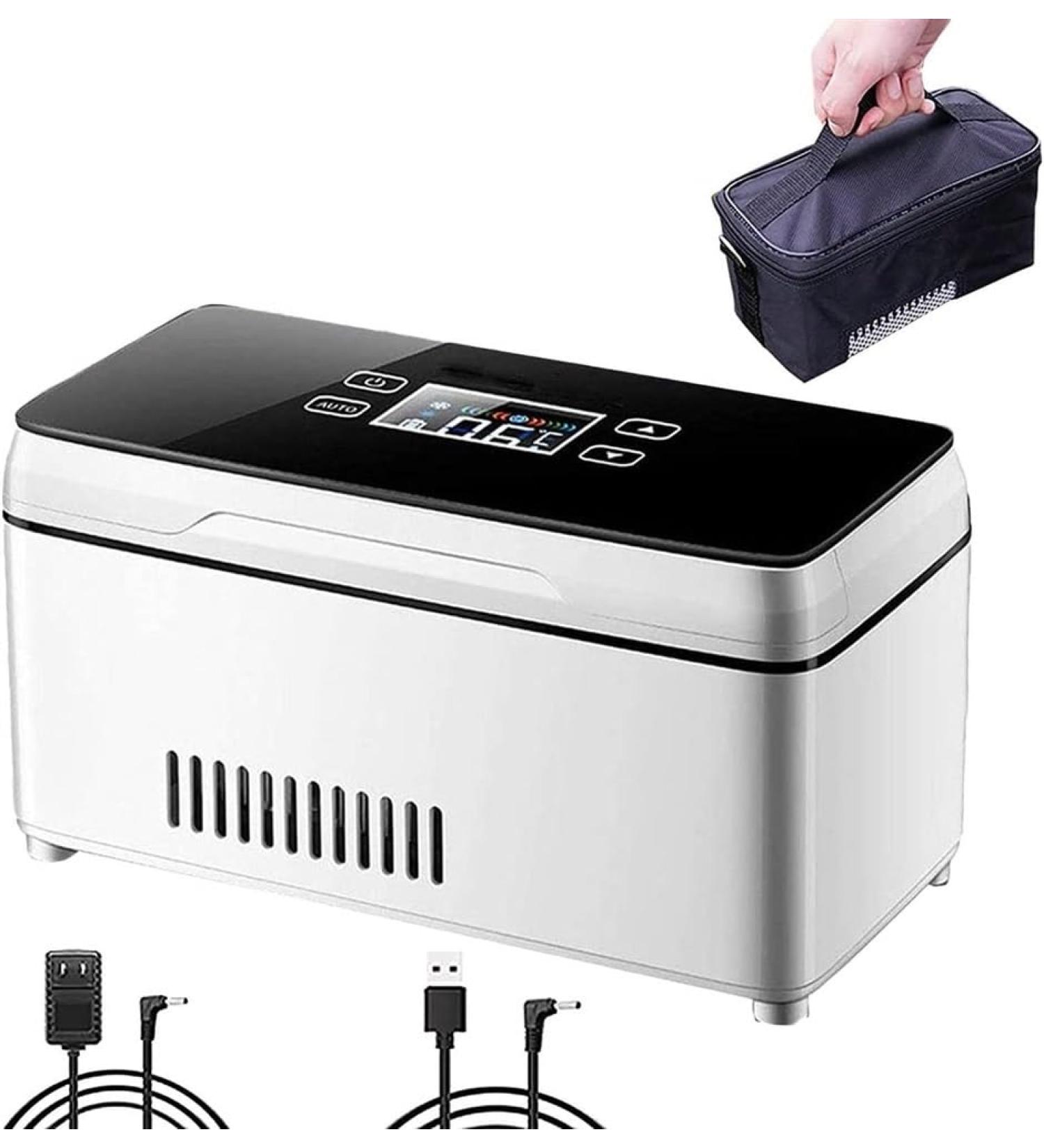 Car Insulin Cooler Box Cold Boxes with Alarm USB Chargerable Insulin Cooler Case Diabetic Cooler Box Drug Refrigerator Keeping Cooling 2-8 (Color : 2battery) - Buy Online on GoSupps.com