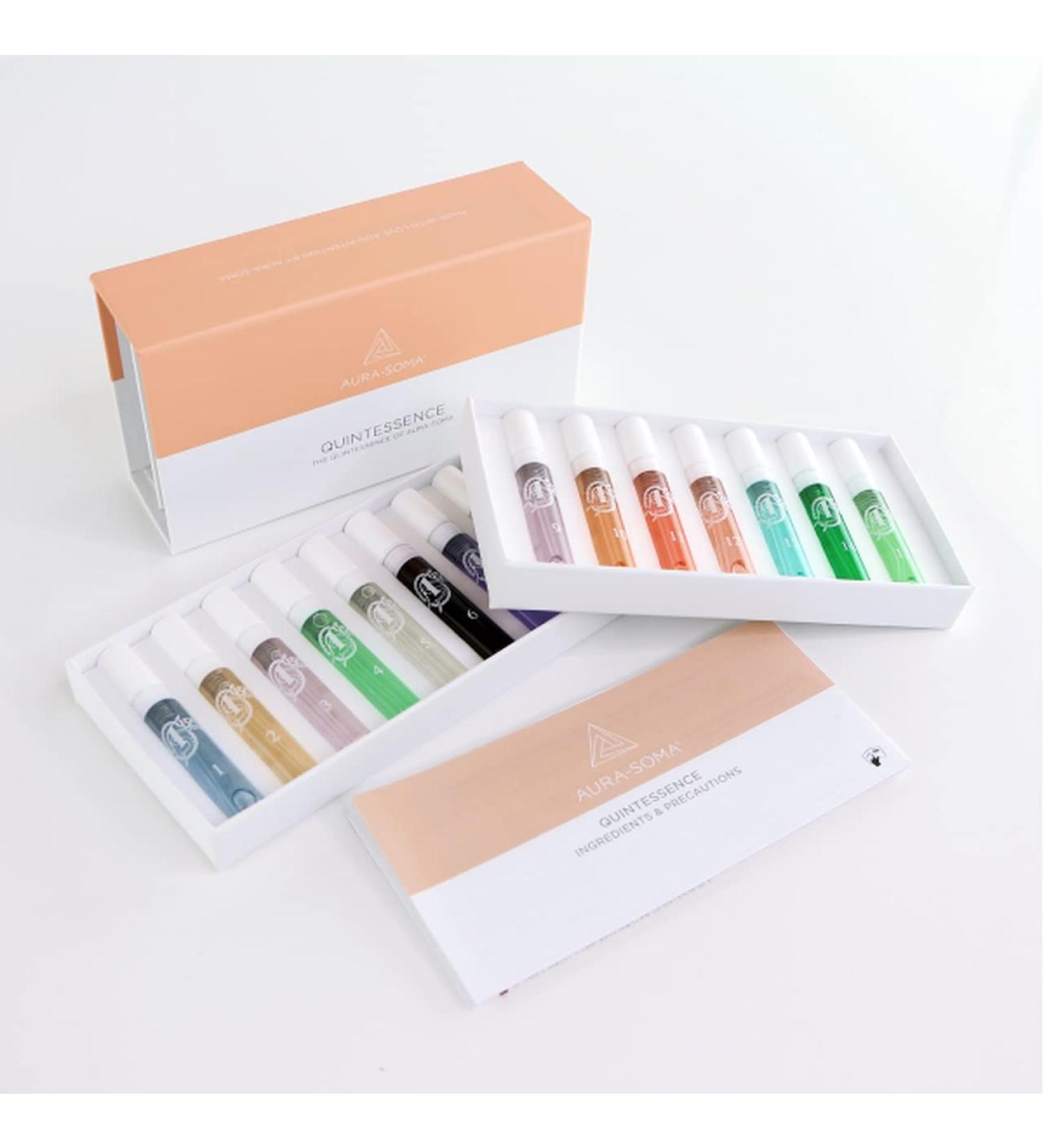 Aura Soma Quintessence Presentation Set - 15 x 2.5 ml | International Shipping Available - Buy Online on GoSupps.com