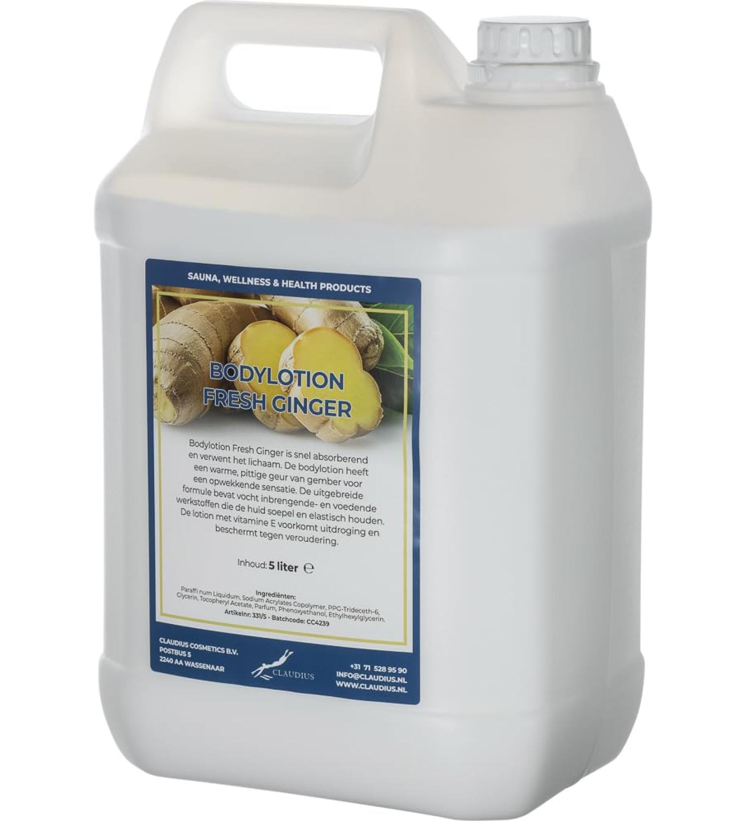 Claudius Bodylotion Fresh Ginger 5 liter
