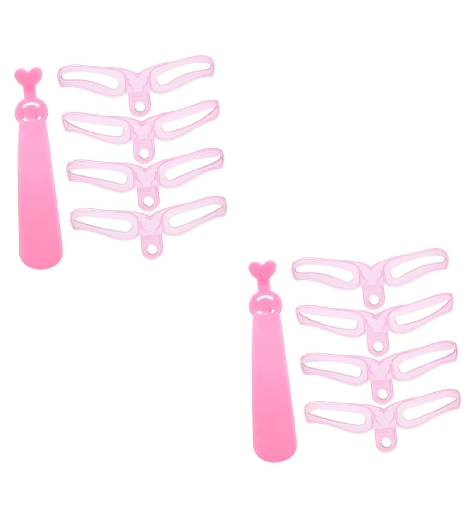 Ipetboom 2 Sets Eyebrow Makeup Stencil Eyebrow Stencils Eyebrow Ruler Template Make up Tool - Buy Online on GoSupps.com