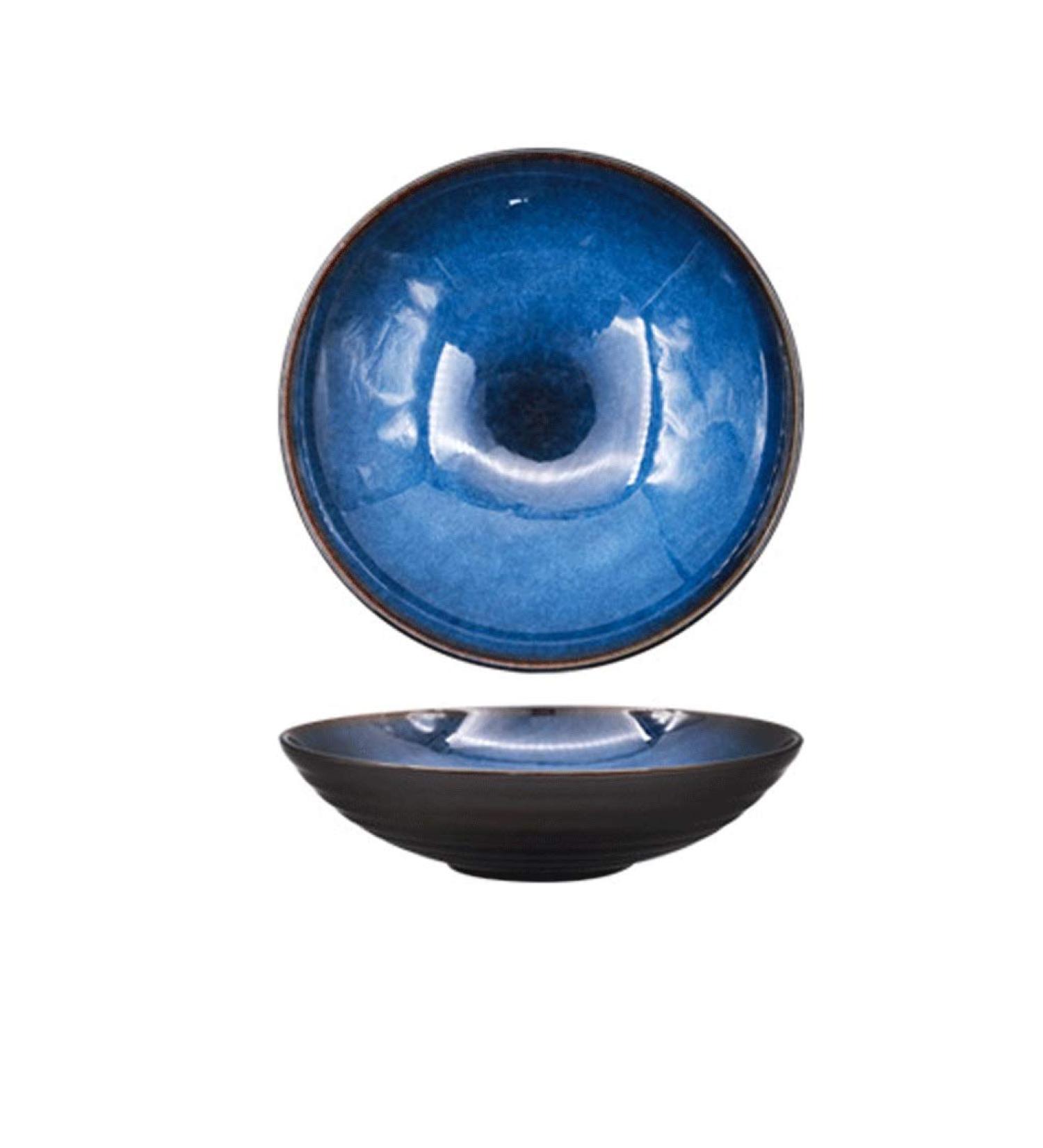 Lunch Box Porcelain Bowl Salad Soup Ramen Bowl Gradient Blue Pattern Stackable Tableware Bowl Kitchenware Hotel Restaurant Tableware Bowl (Color : Blue Size : 20.5cm/8in) 20.5cm/8in Blue - Buy Online on GoSupps.com