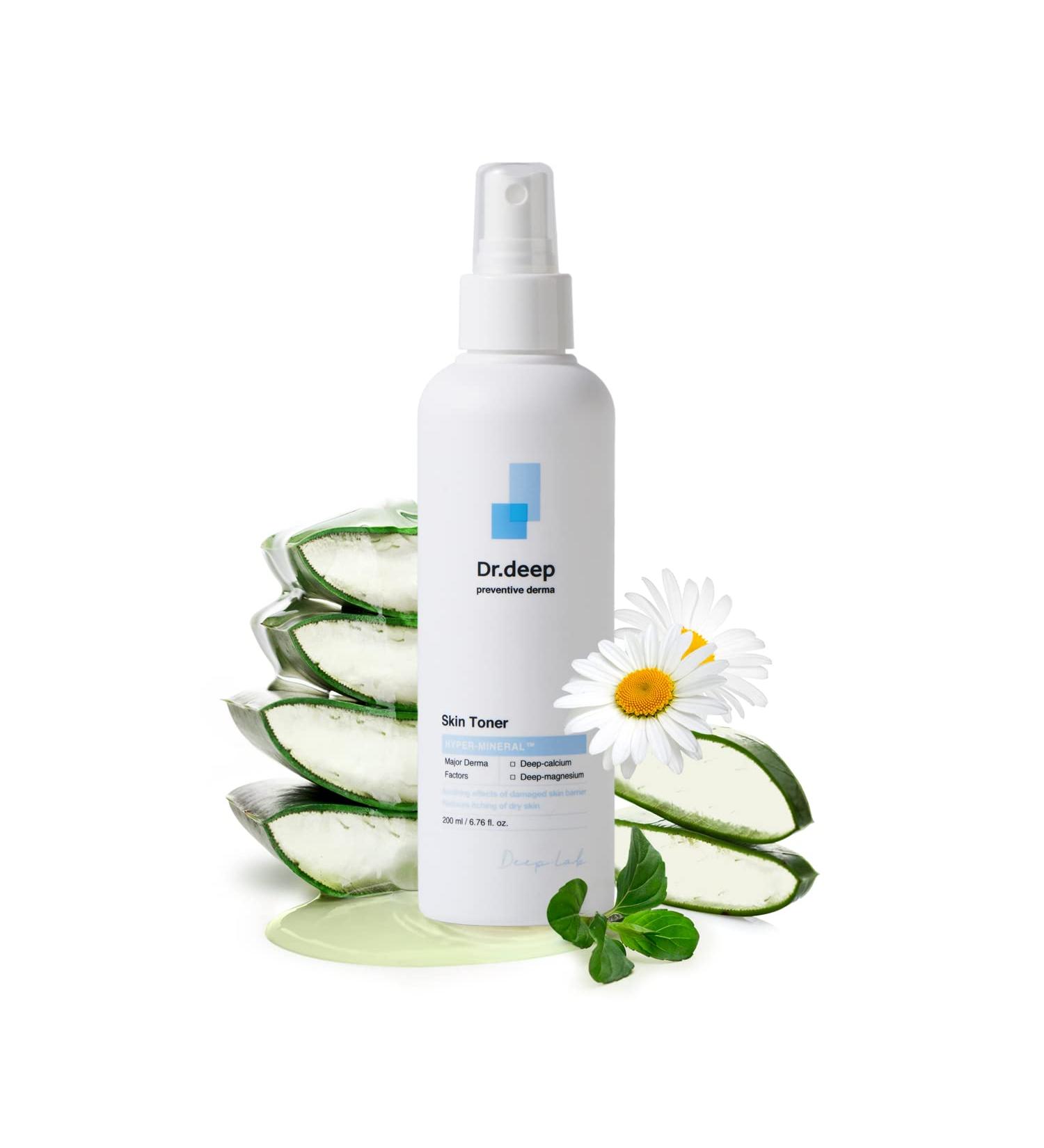 Dr. Deep Skin Toner - Hydrating Alcohol-Free Korean Toner Spray for Sensitive & Dry Skin | Aloe Vera Face Toner 6.76 fl. oz - Buy Online on GoSupps.com