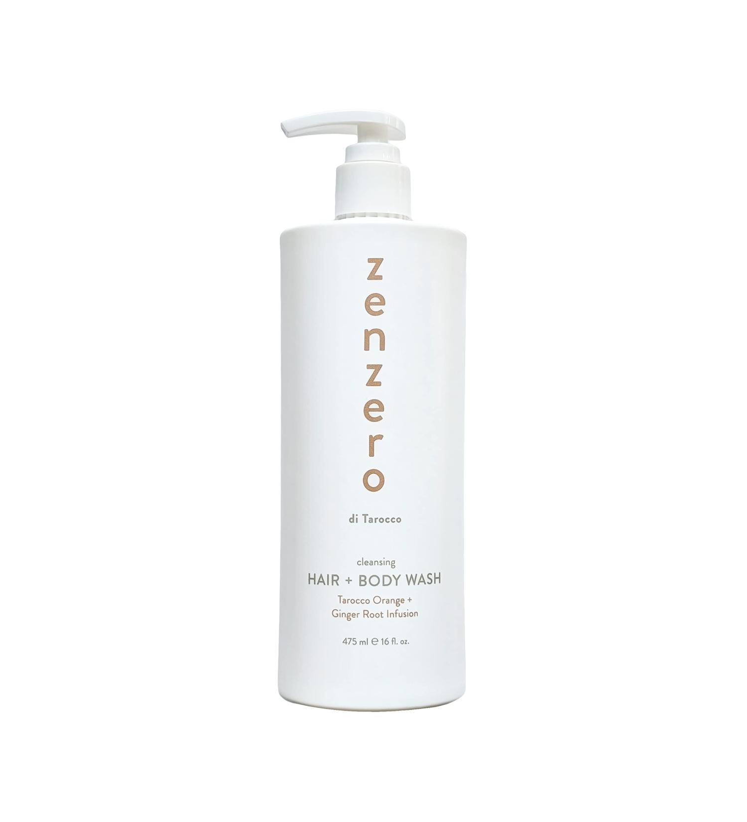 ZENZERO 2-in-1 Cleansing Hair and Body Wash - Tarocco Orange & Ginger Root - Refreshing Citrus Shampoo & Body Wash 475ml - International Shipping Available - Buy Online on GoSupps.com