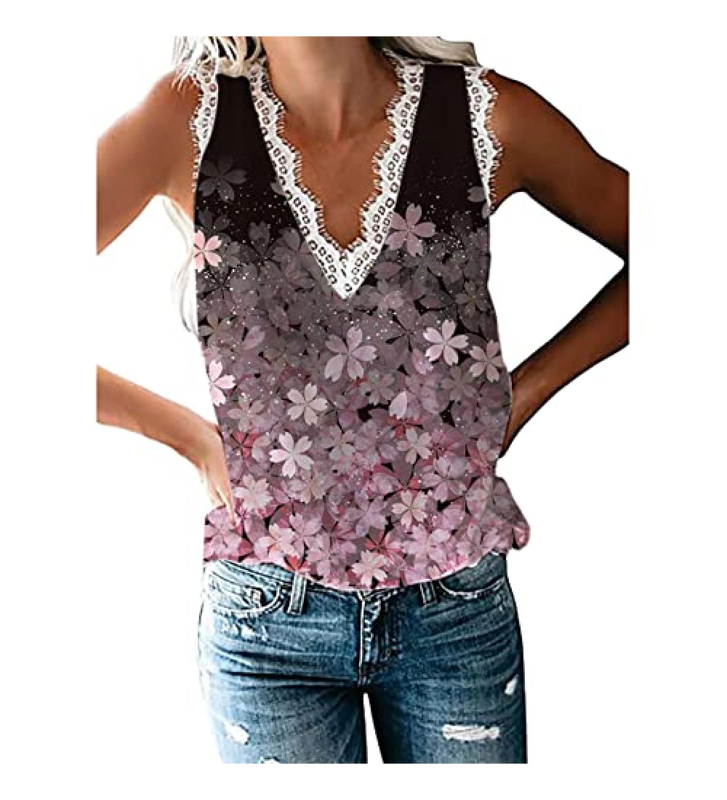 Fannyouth Women's Sleeveless V-Neck Tank Top - Pink, Size X-Large - Buy Online on GoSupps.com