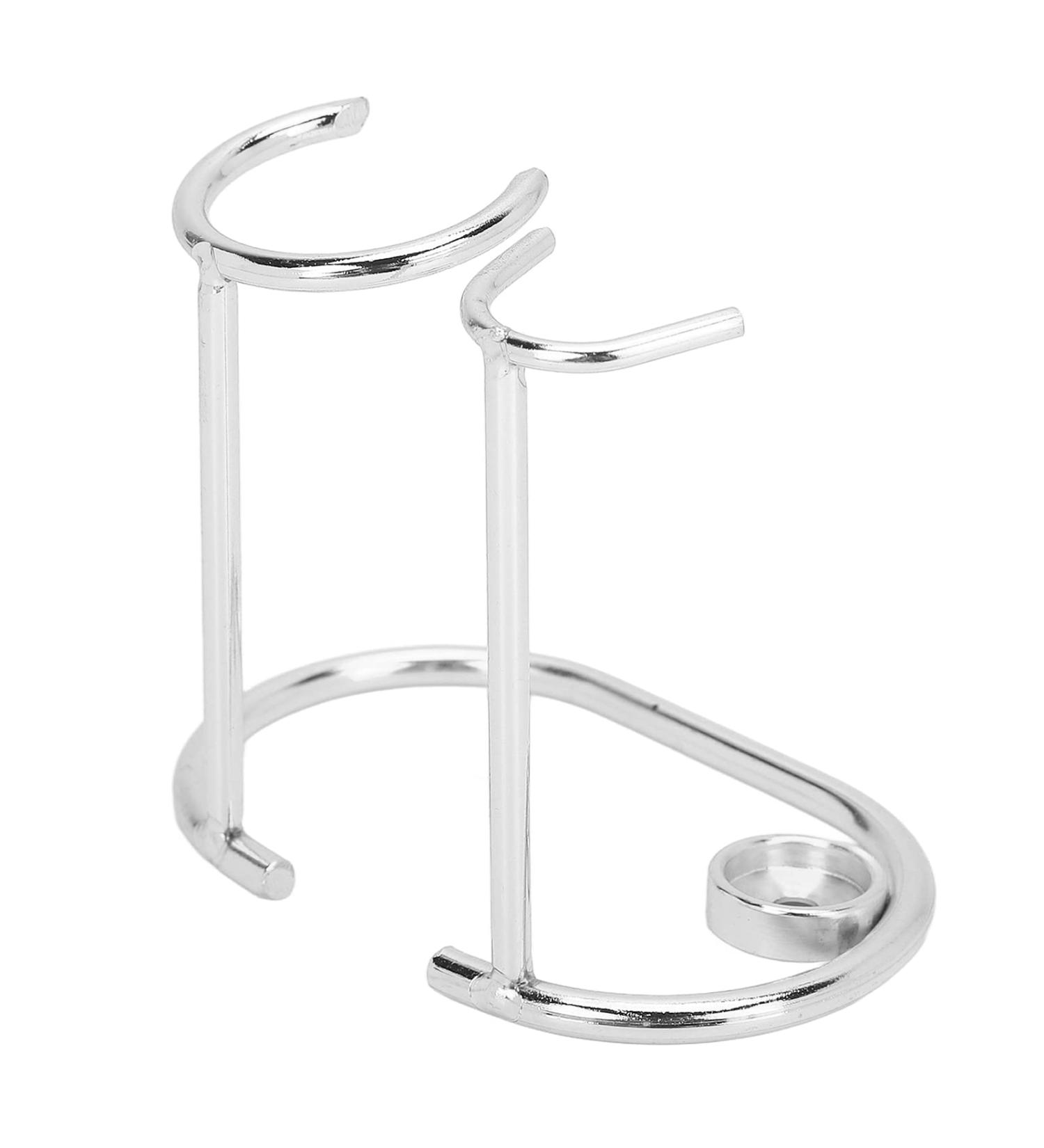 Modern Silver Razor Holder | Hygienic & Practical Design for Safety Razors - Ideal for Your Bathroom - Buy Online on GoSupps.com
