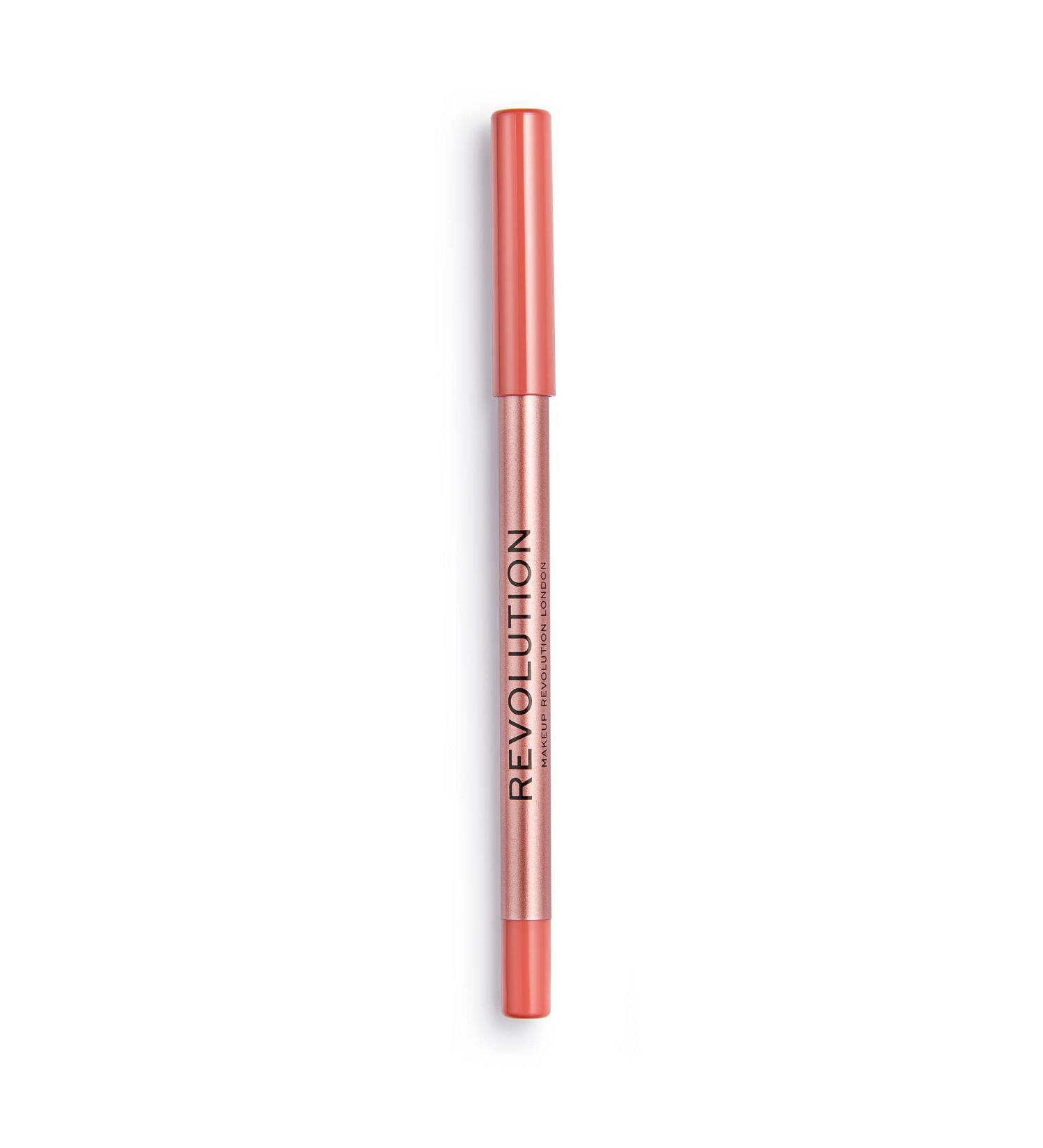 Makeup Revolution Satin Kiss Lip Liner - Long-Wearing Vegan & Cruelty-Free Lip Pencil in White Wedding Nude | International Shipping Available - Buy Online on GoSupps.com