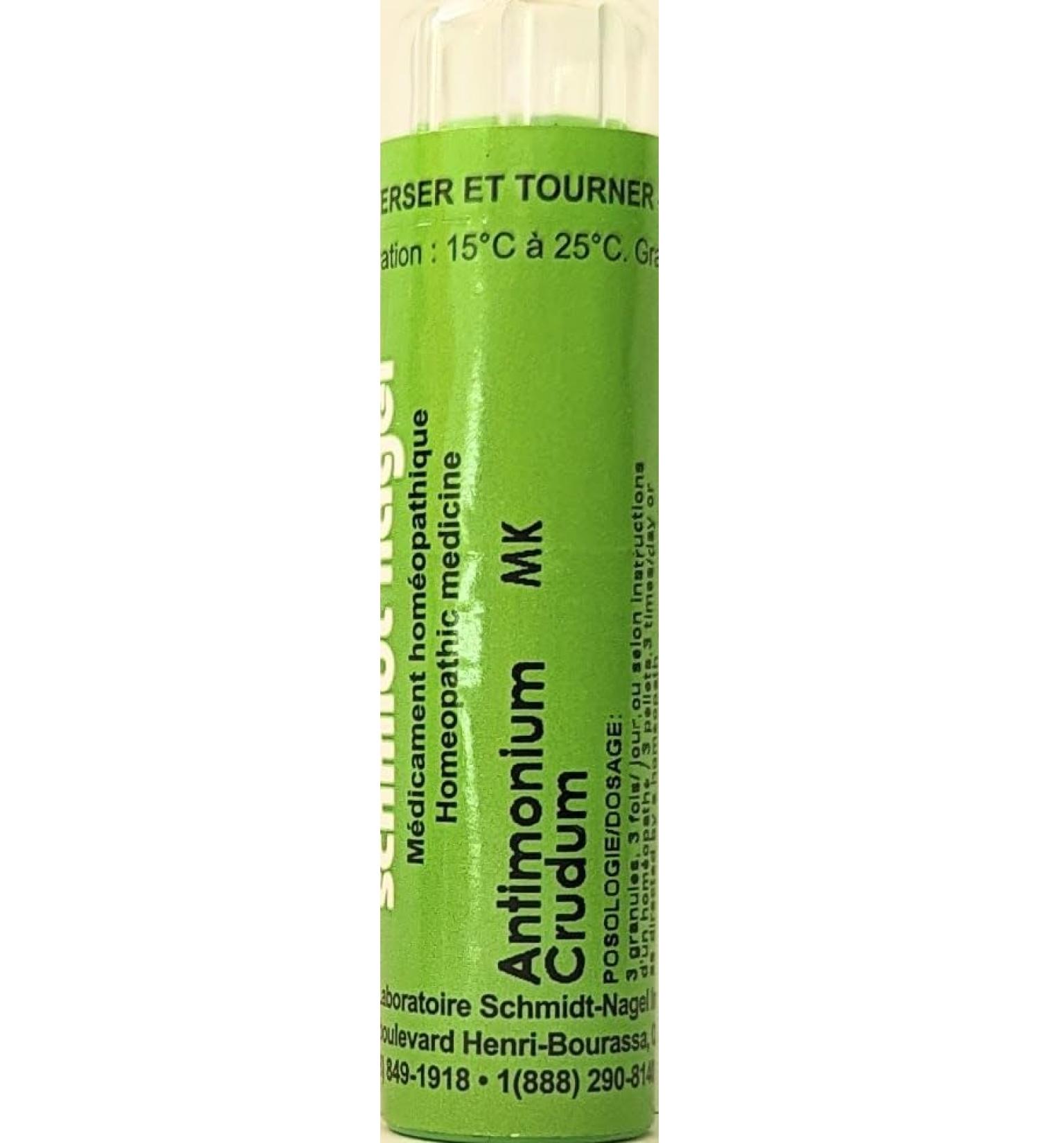 Antimonium Crudum 1M (MK) Homeopathy Medicine Schmidt-Nagel Canada (Homeodel) 90 pellets/granules - Buy Online on GoSupps.com