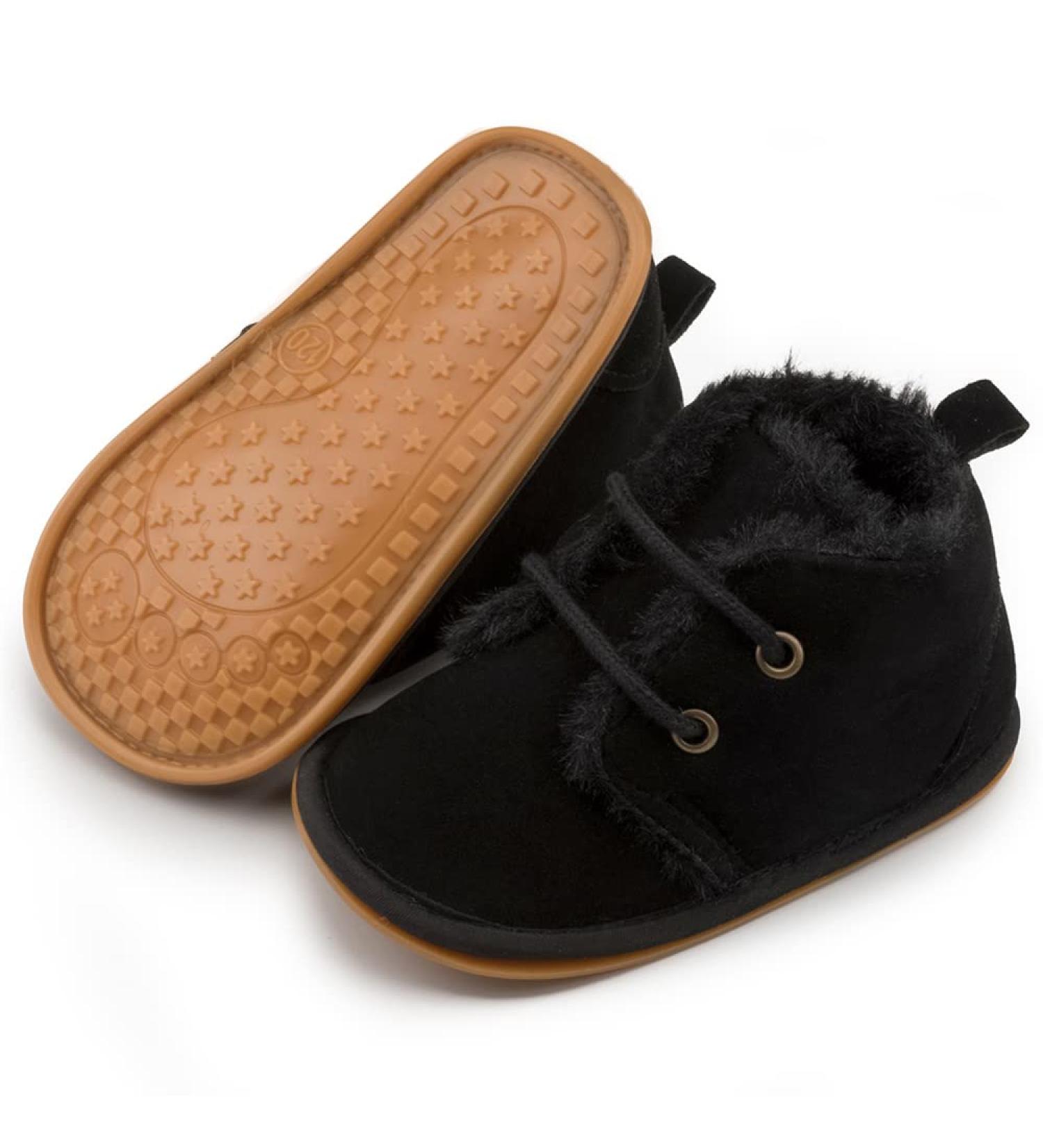 Sonsage Velvet Baby Booties - Soft Anti-Skid Shoes for Newborn Boys & Girls - Buy Online on GoSupps.com