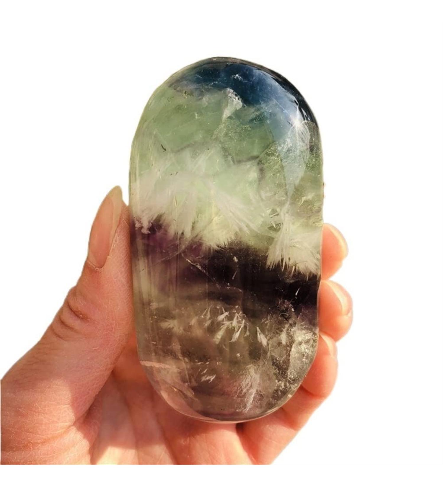 Natural Crystal Rough 1pc Natural Colored Fluorite Quartz Crystal Stones - Buy Online on GoSupps.com