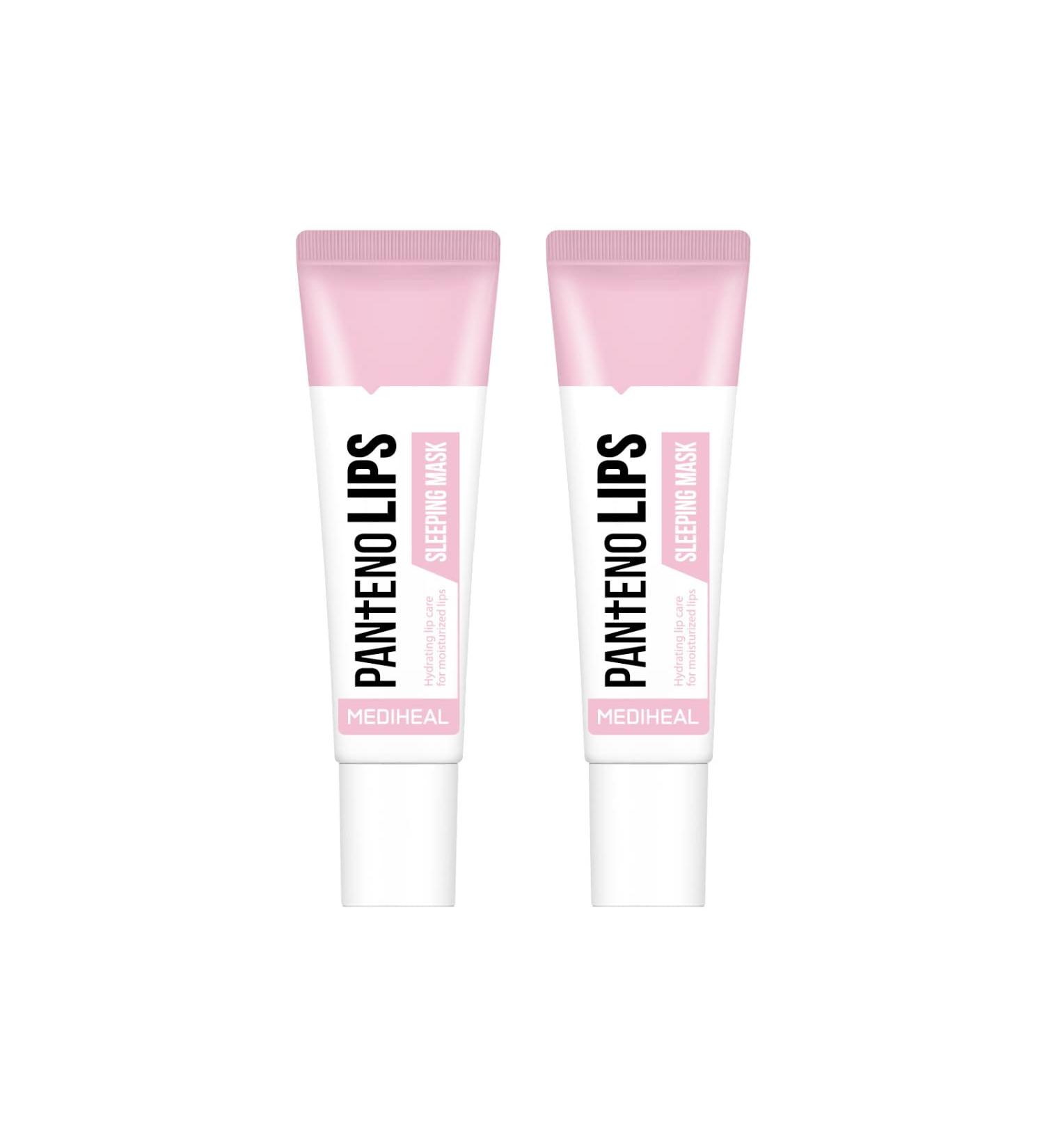 MEDIHEAL Pantenolips Sleeping Mask 2 Pack - Hydrating Gel Mask with Panthenol, Shea Butter, Vitamin E, and Berry Extract - Buy Online on GoSupps.com